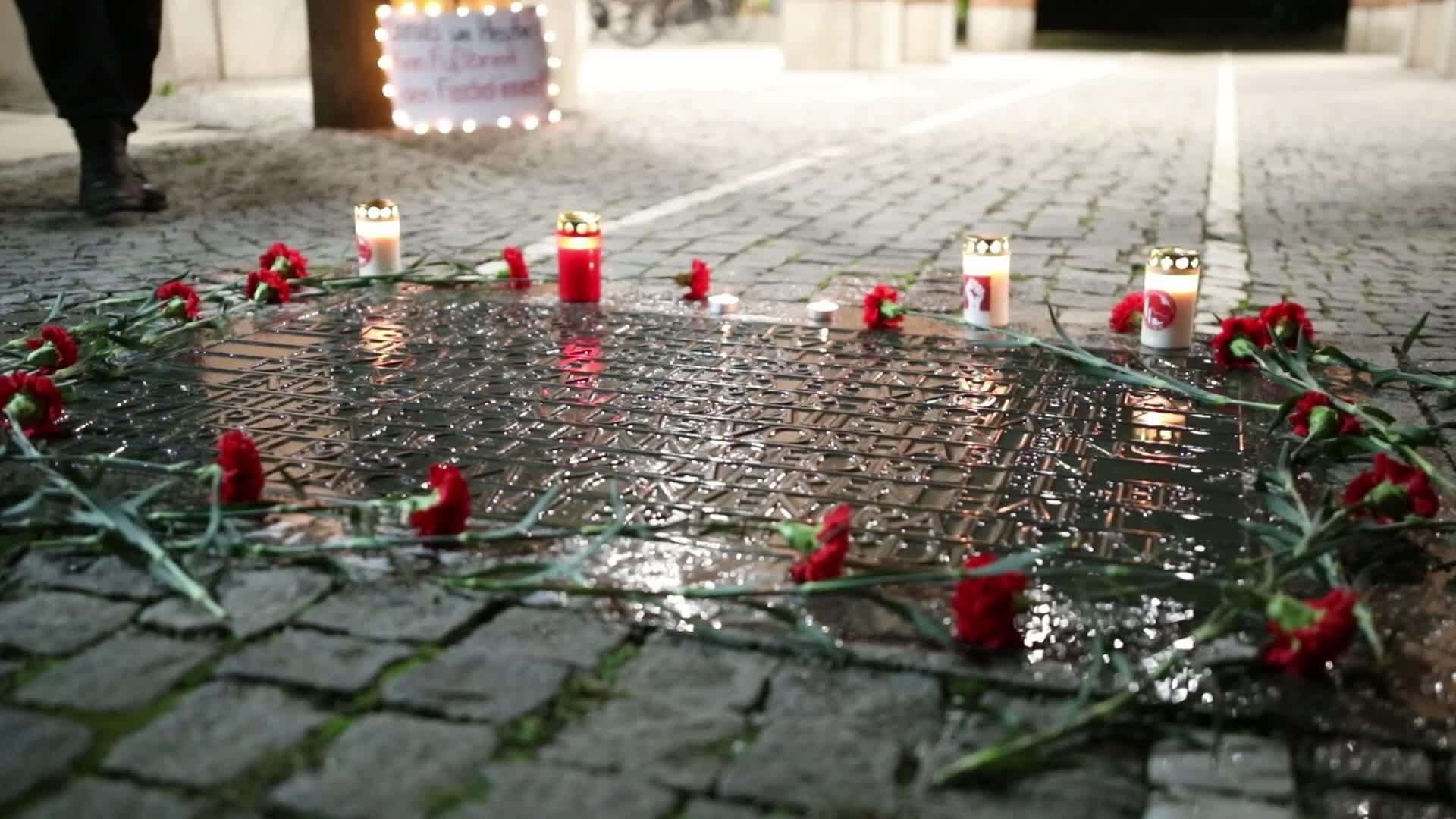 Germany: Antifascists mourn the victims of the holocaust in Munich