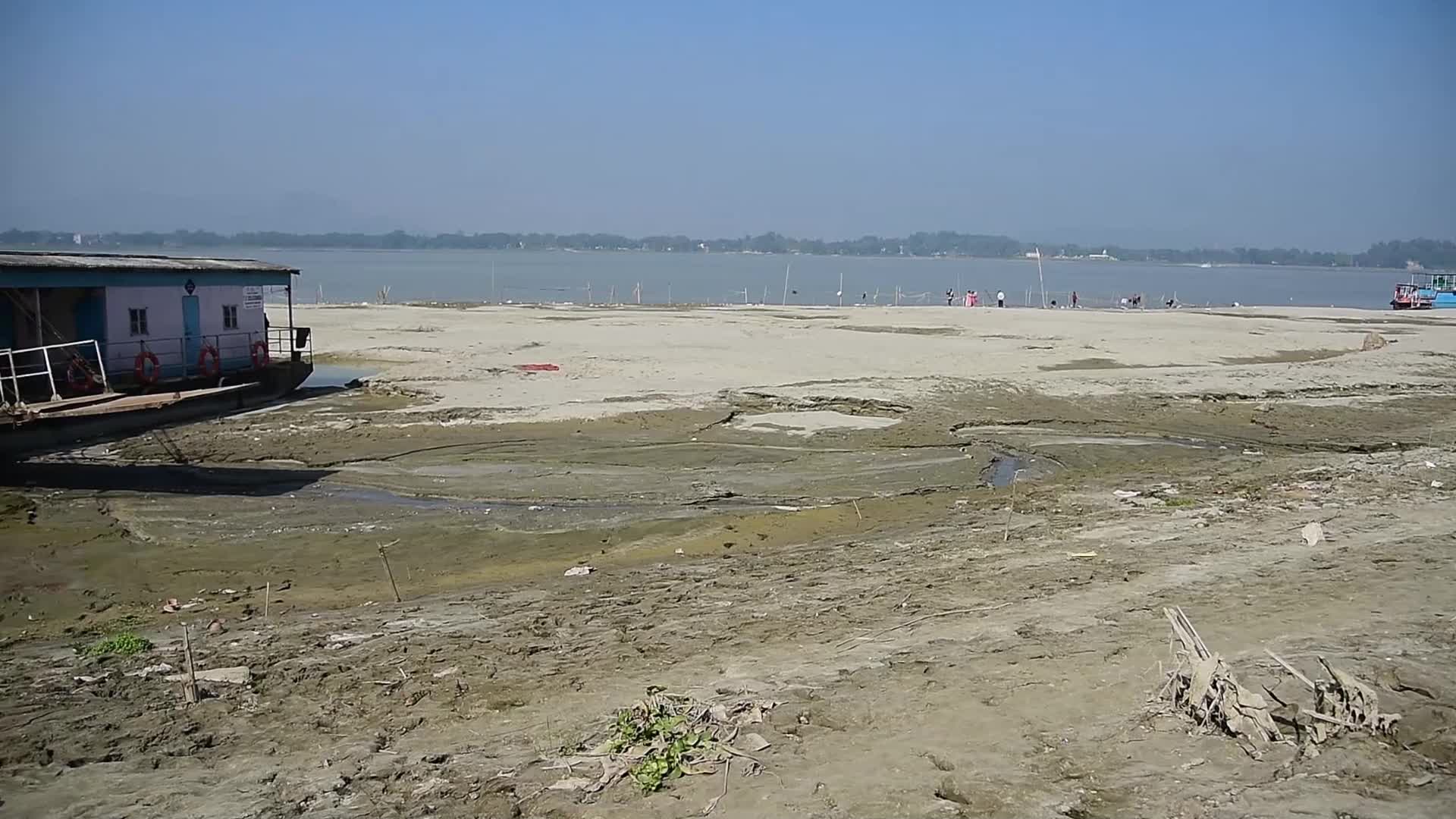 Water level of the Brahmaputra has fallen in India 