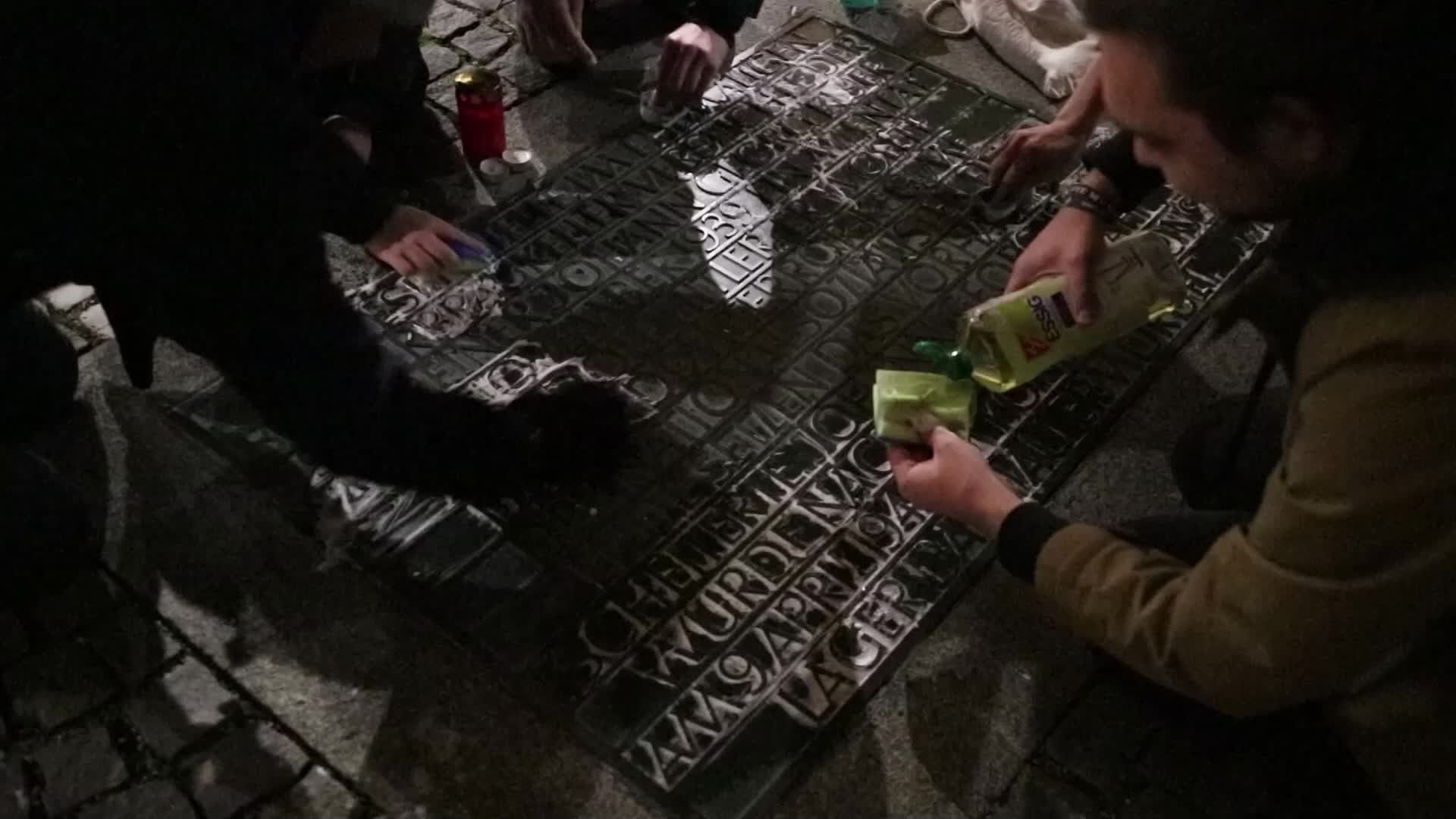 Germany: Antifascists mourn the victims of the holocaust in Munich