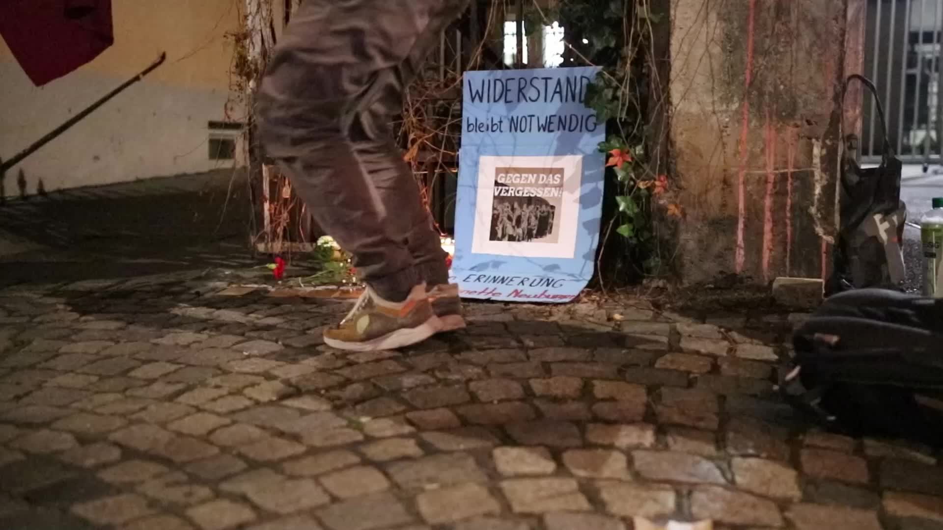 Germany: Antifascists mourn the victims of the holocaust in Munich
