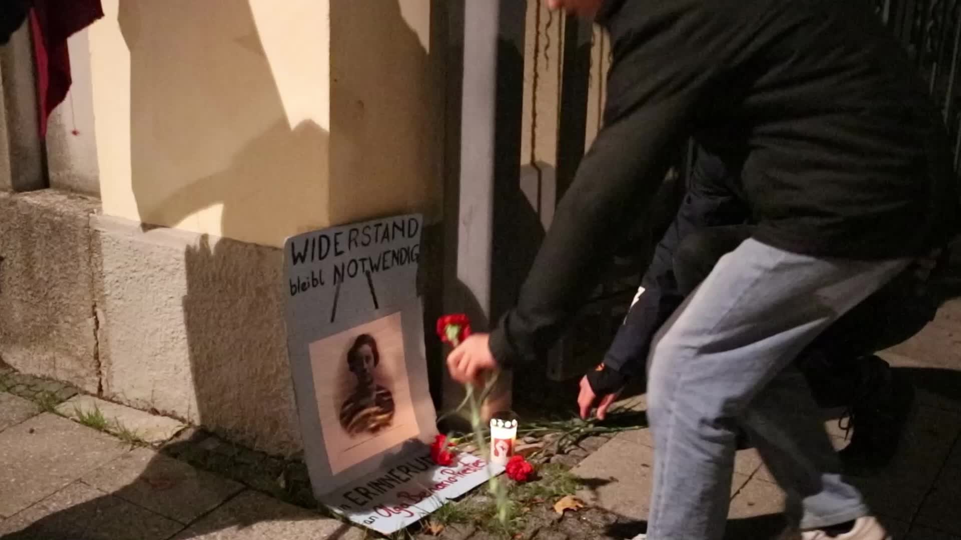 Germany: Antifascists mourn the victims of the holocaust in Munich