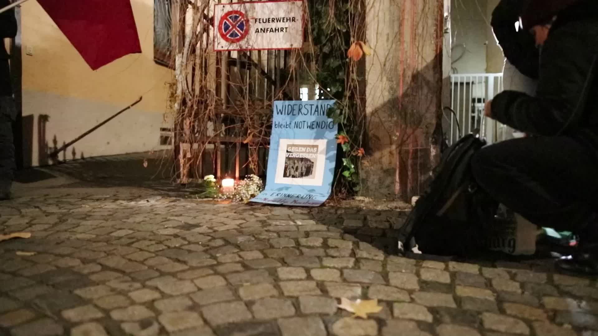 Germany: Antifascists mourn the victims of the holocaust in Munich