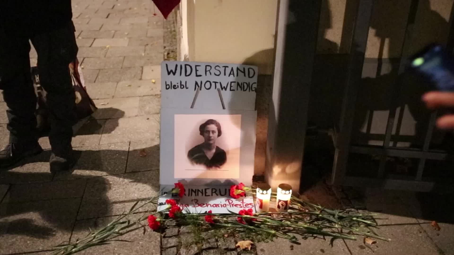 Germany: Antifascists mourn the victims of the holocaust in Munich