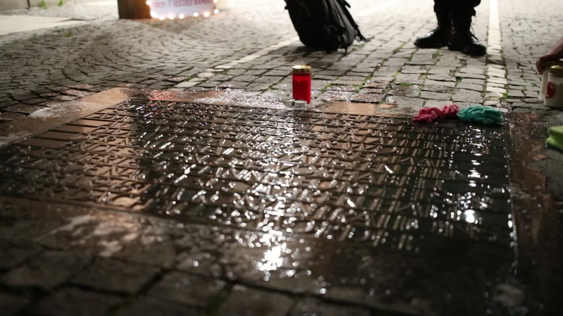 Germany: Antifascists mourn the victims of the holocaust in Munich