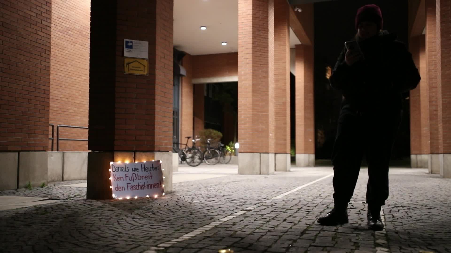 Germany: Antifascists mourn the victims of the holocaust in Munich