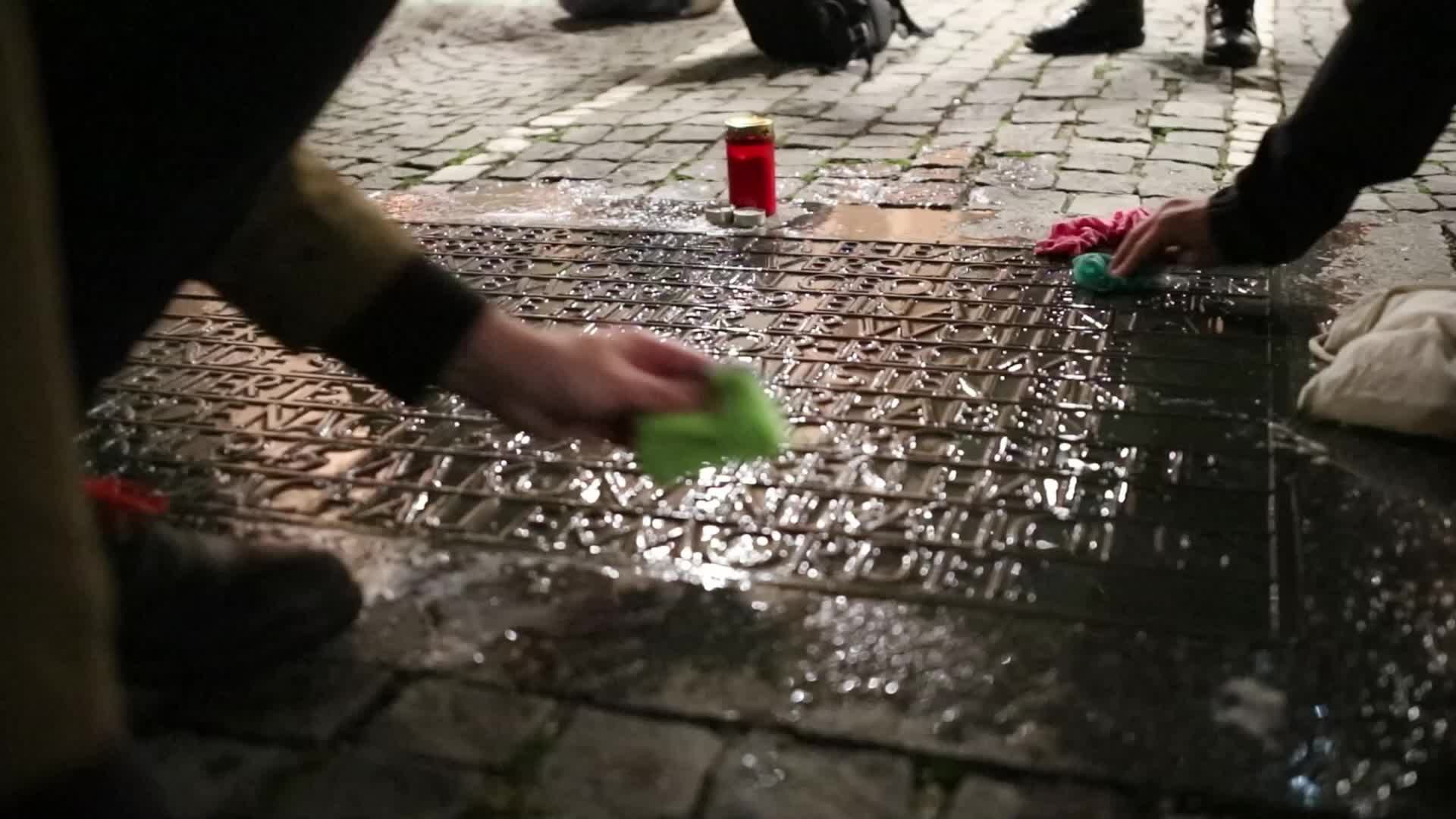 Germany: Antifascists mourn the victims of the holocaust in Munich