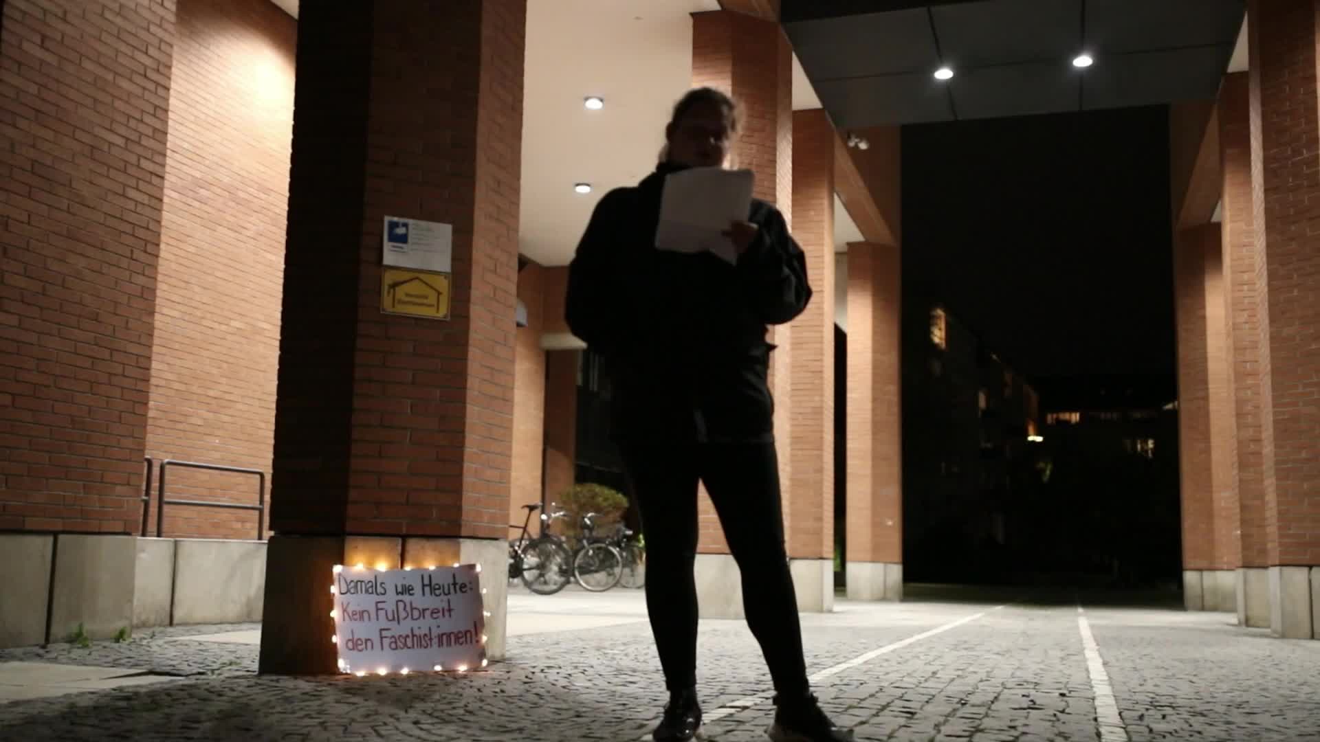 Germany: Antifascists mourn the victims of the holocaust in Munich