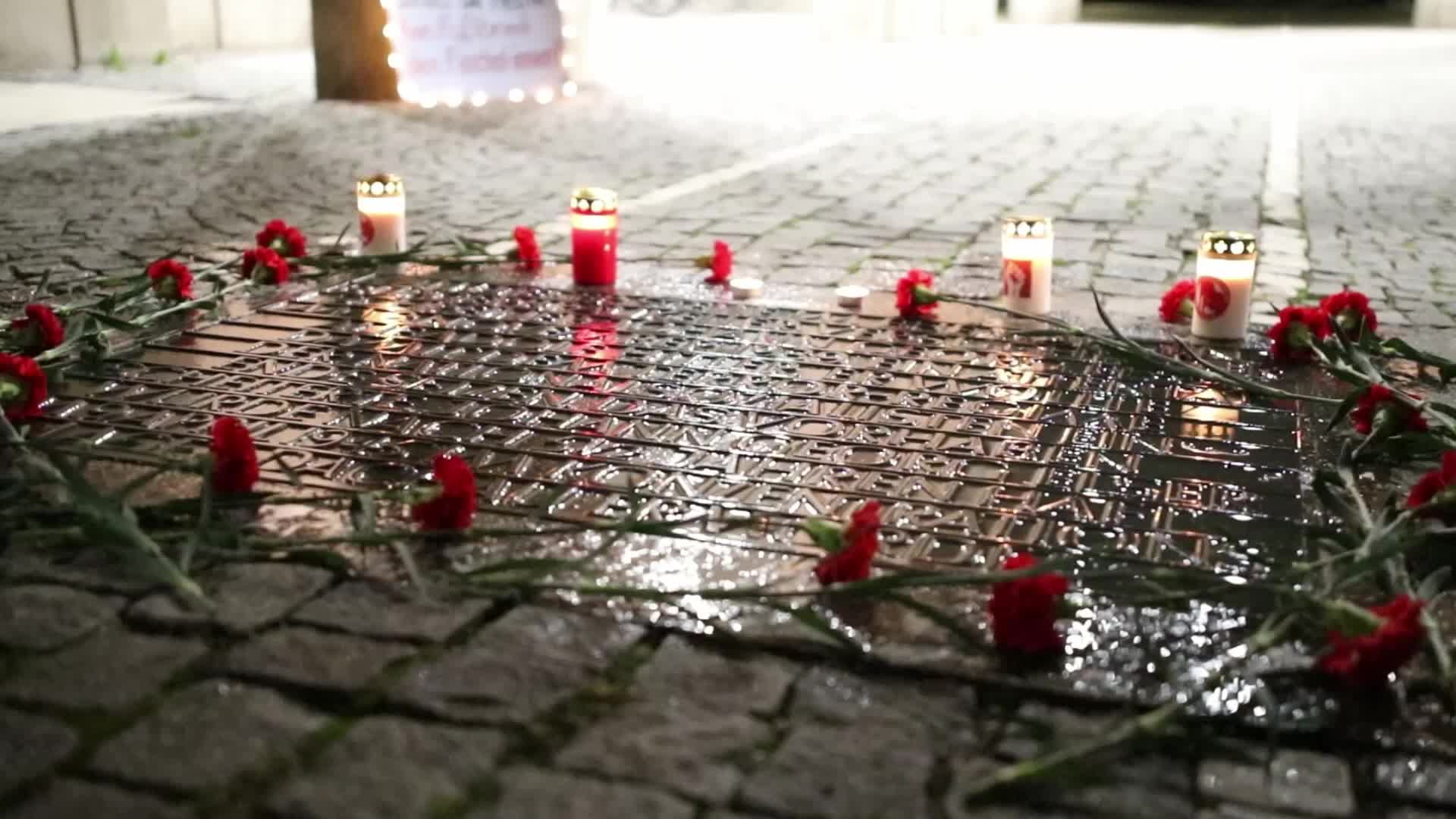 Germany: Antifascists mourn the victims of the holocaust in Munich
