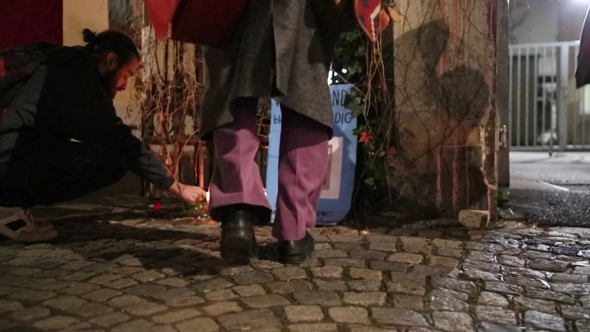 Germany: Antifascists mourn the victims of the holocaust in Munich