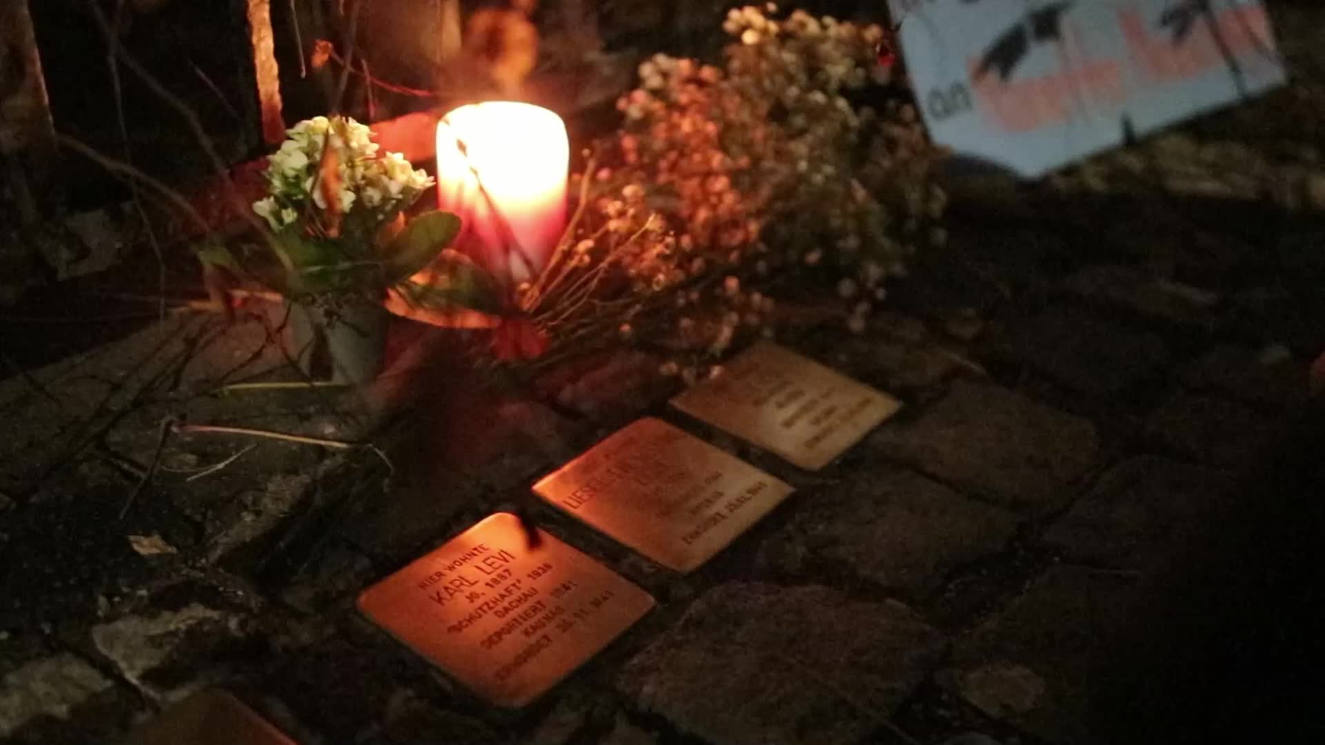 Germany: Antifascists mourn the victims of the holocaust in Munich