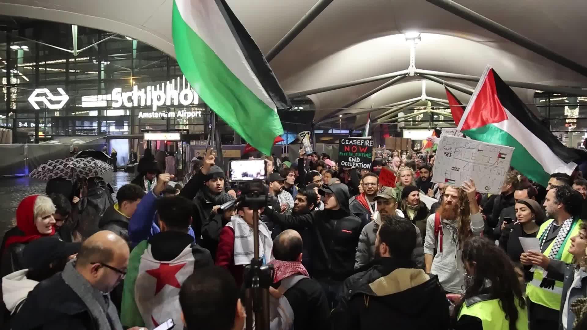  Pro-Palestinian protests at Amsterdam Schiphol Airport 