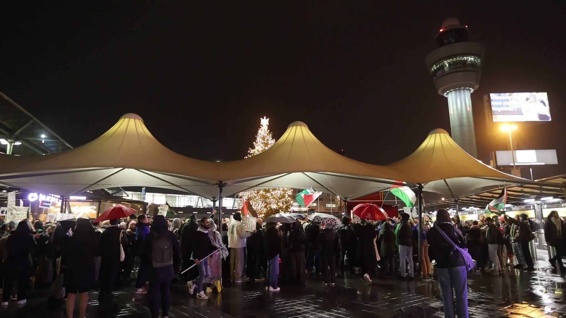  Pro-Palestinian protests at Amsterdam Schiphol Airport 