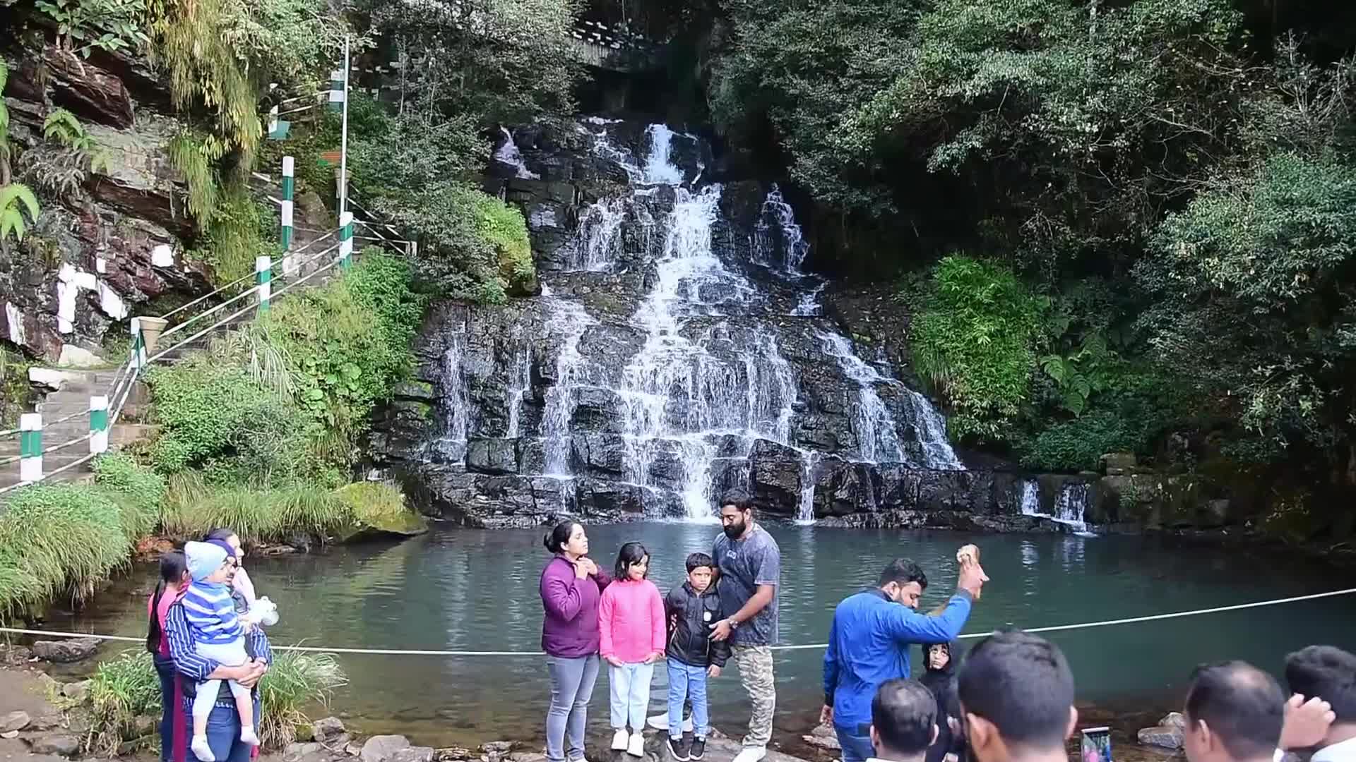 Elephant Falls in India 