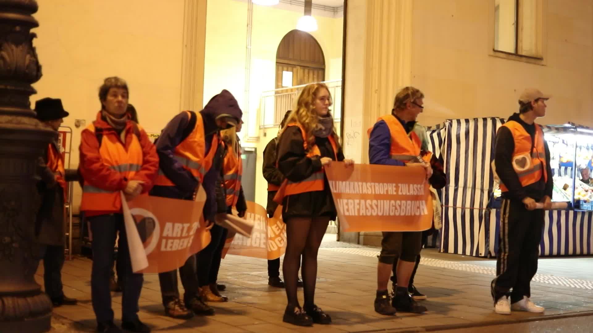 Last Generation Protest March in Munich