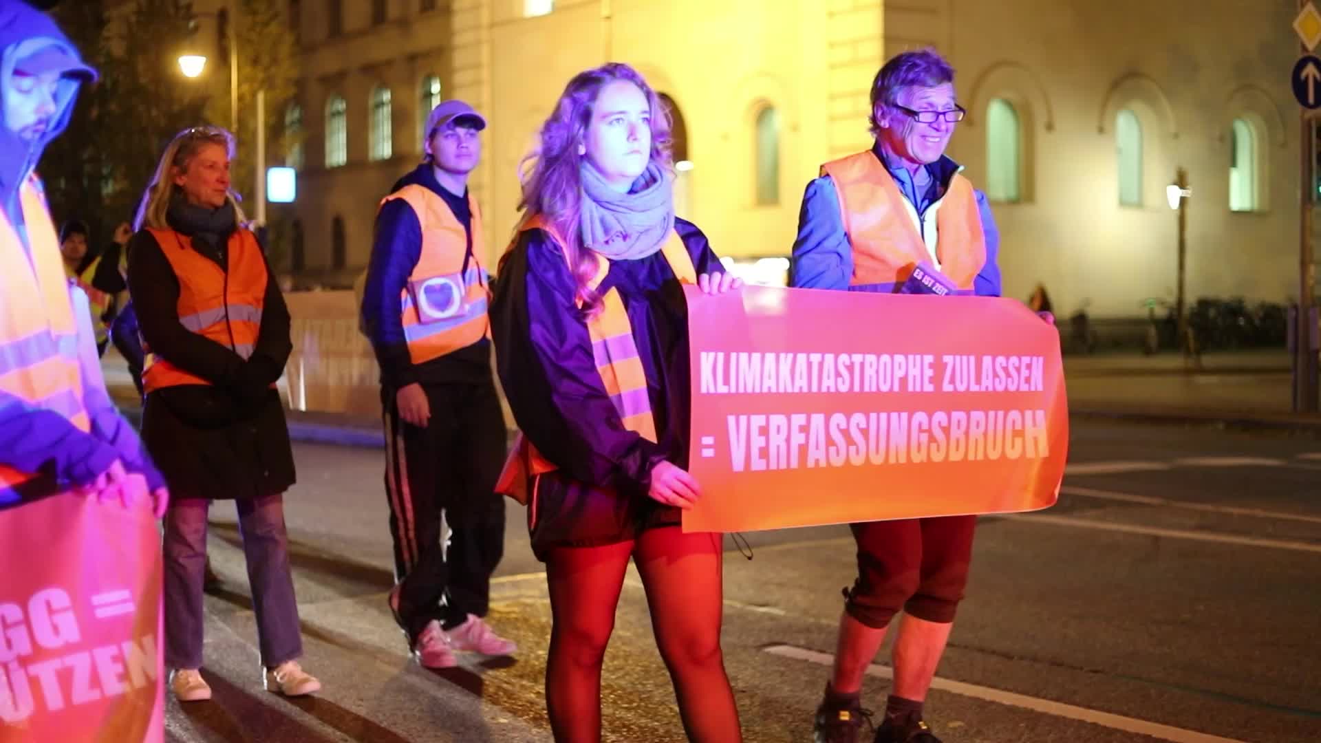 Last Generation Protest March in Munich