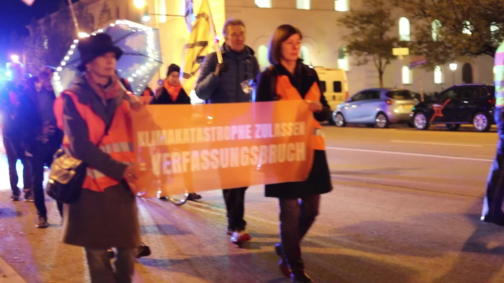 Last Generation Protest March in Munich