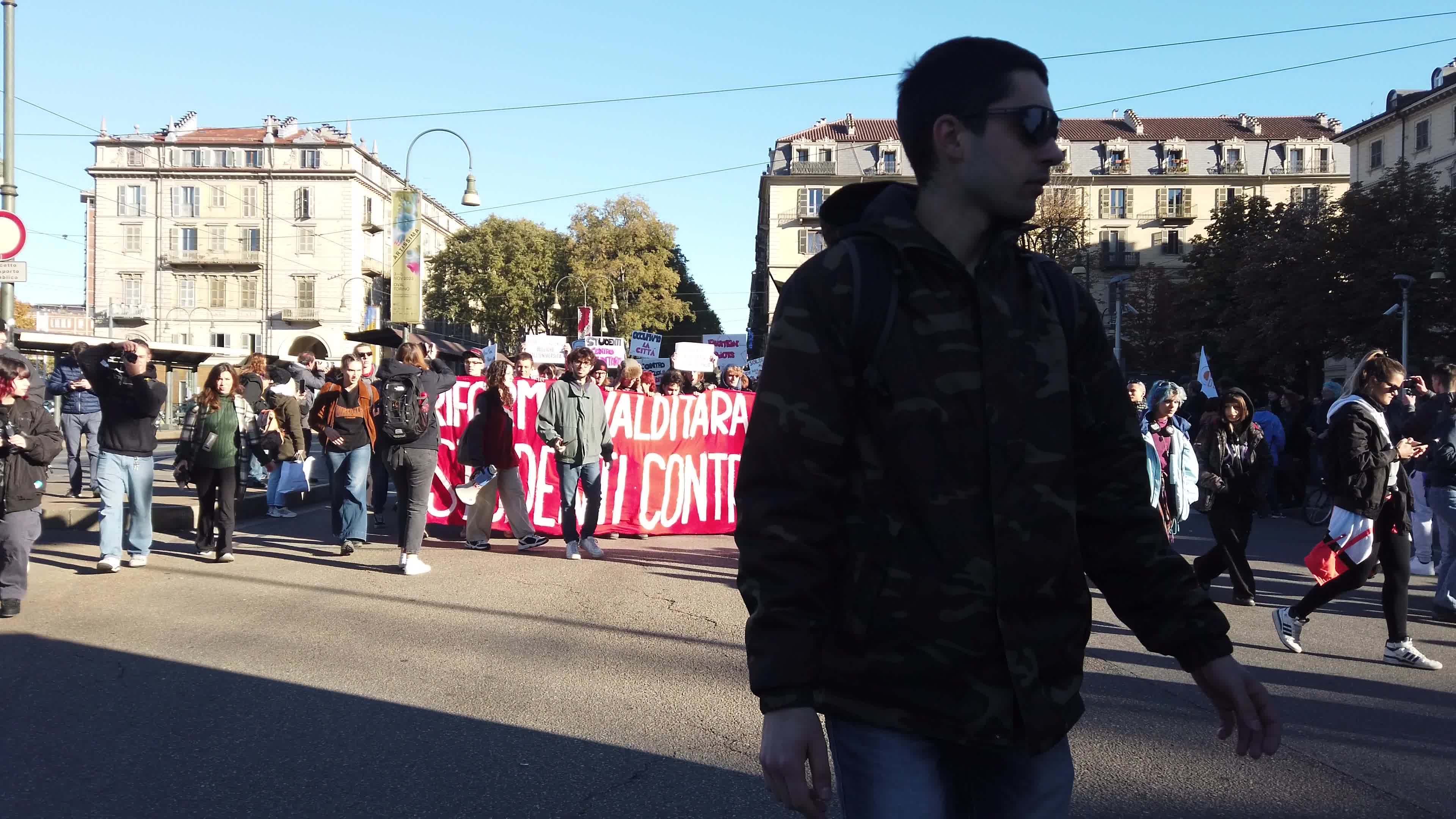 Student Protest Against Meloni Government In Turin