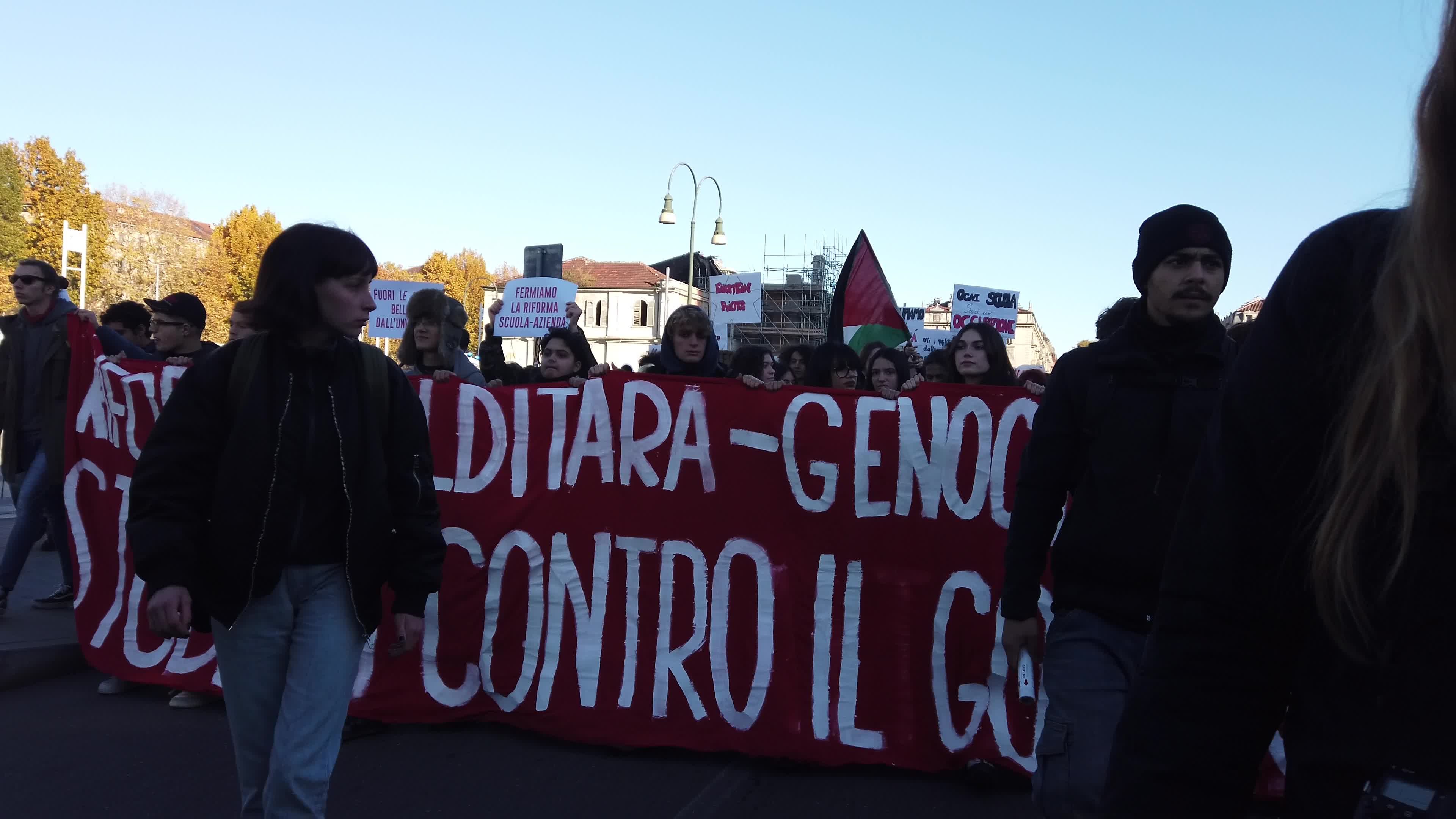 Student Protest Against Meloni Government In Turin