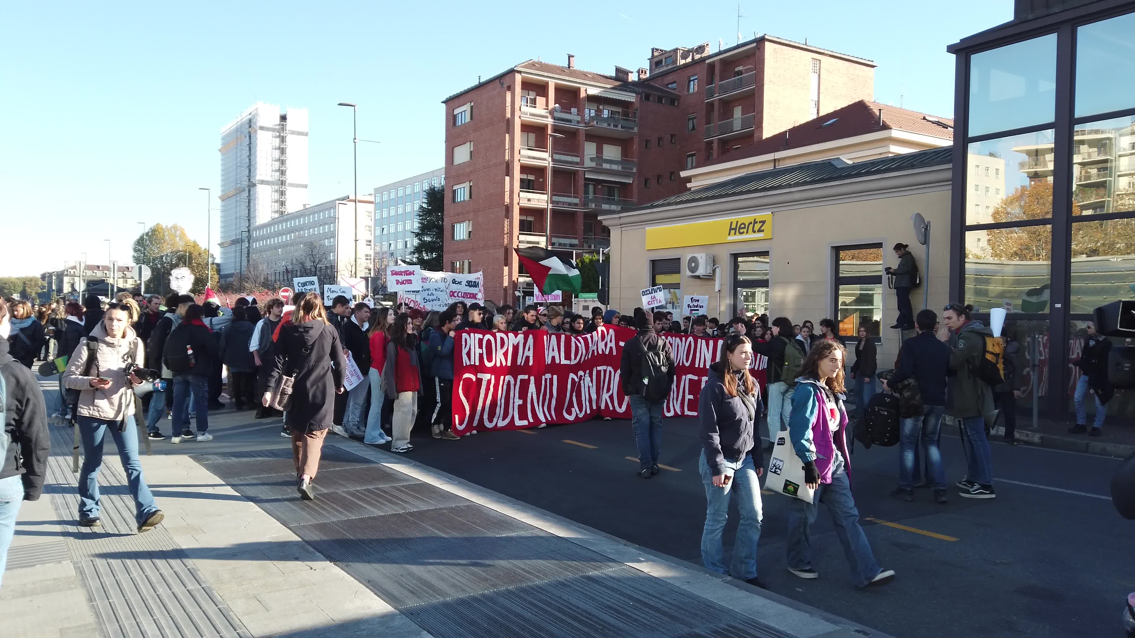 Student Protest Against Meloni Government In Turin
