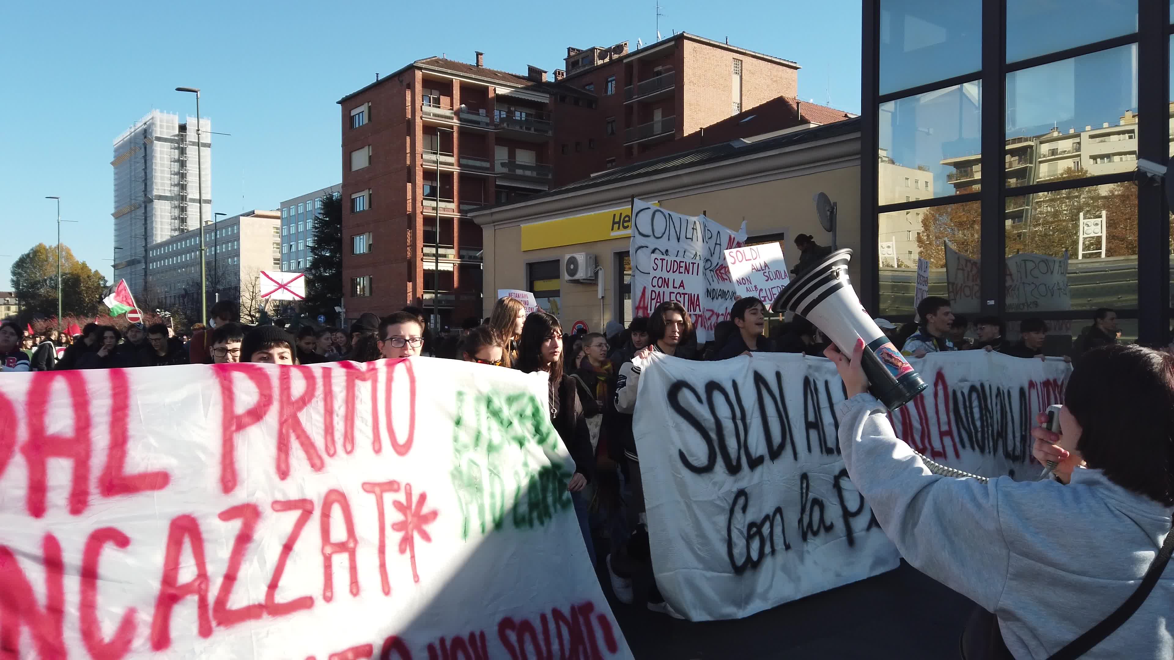 Student Protest Against Meloni Government In Turin