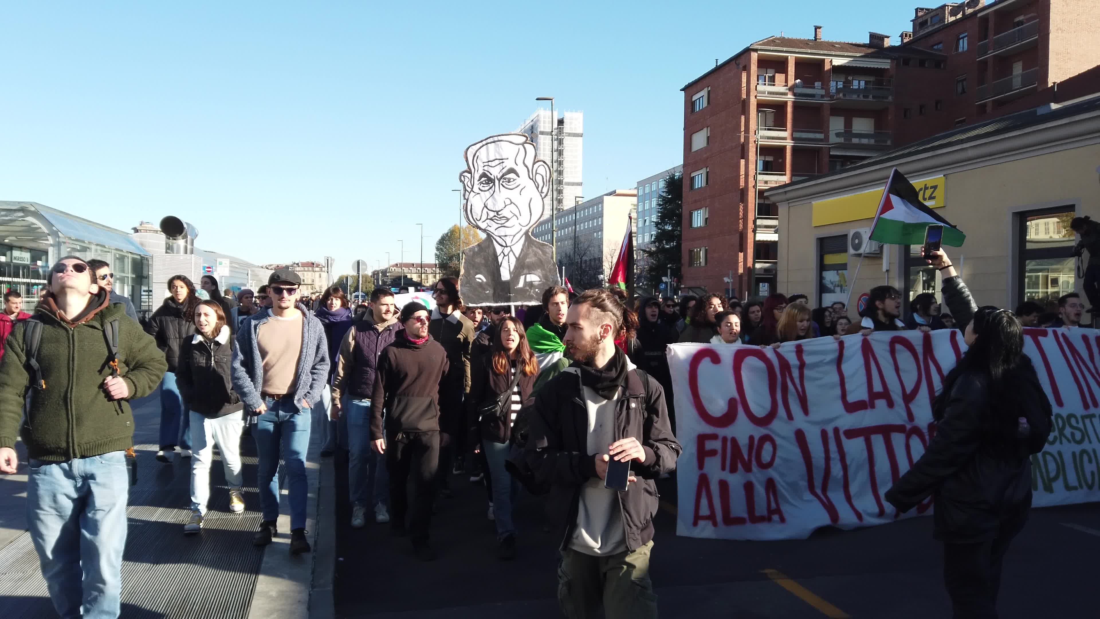Student Protest Against Meloni Government In Turin