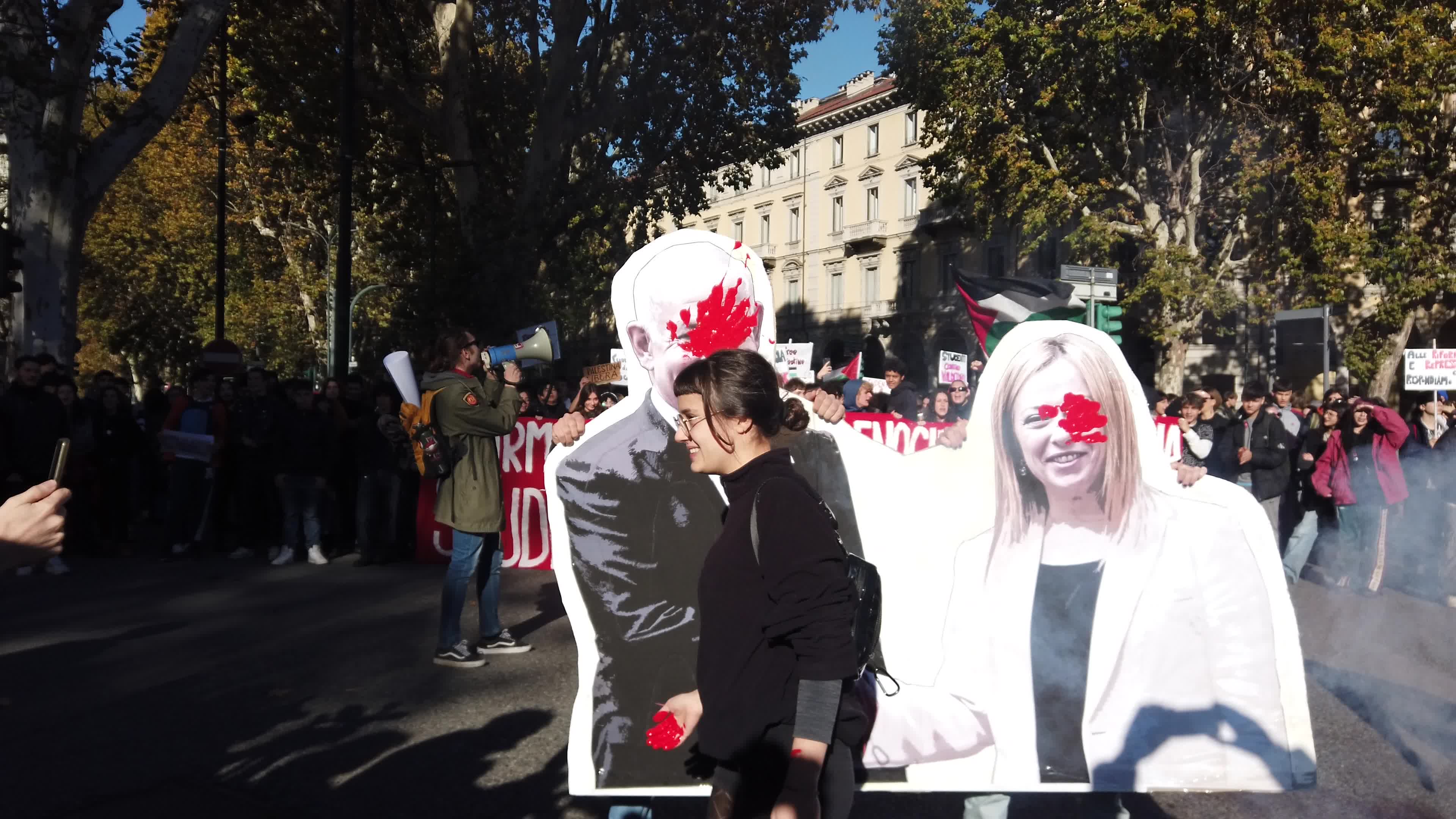Student Protest Against Meloni Government In Turin