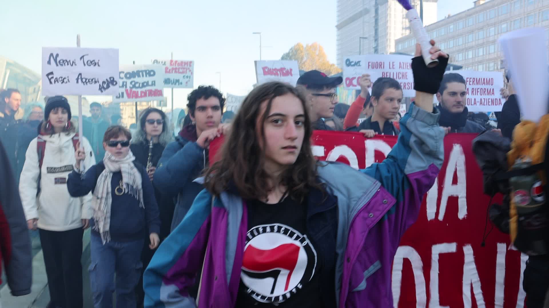 Student Protest Against Meloni Government In Turin