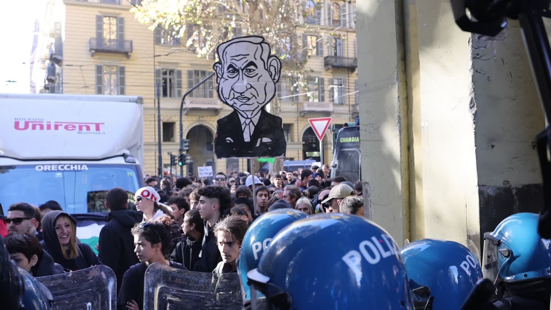 Student Protest Against Meloni Government In Turin