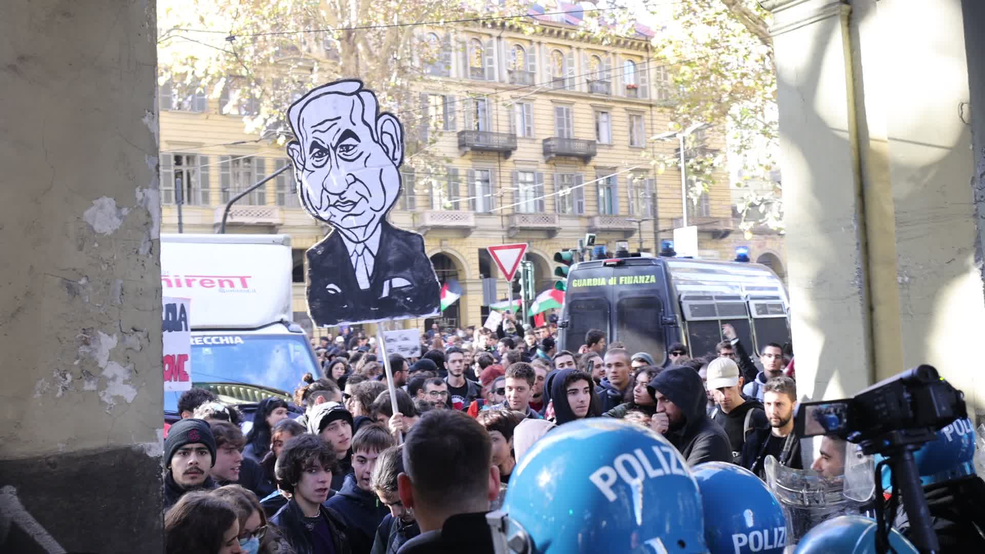 Student Protest Against Meloni Government In Turin