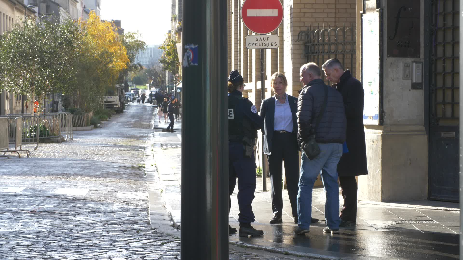 Police at Saint-Denis for political summit convened by Macron
