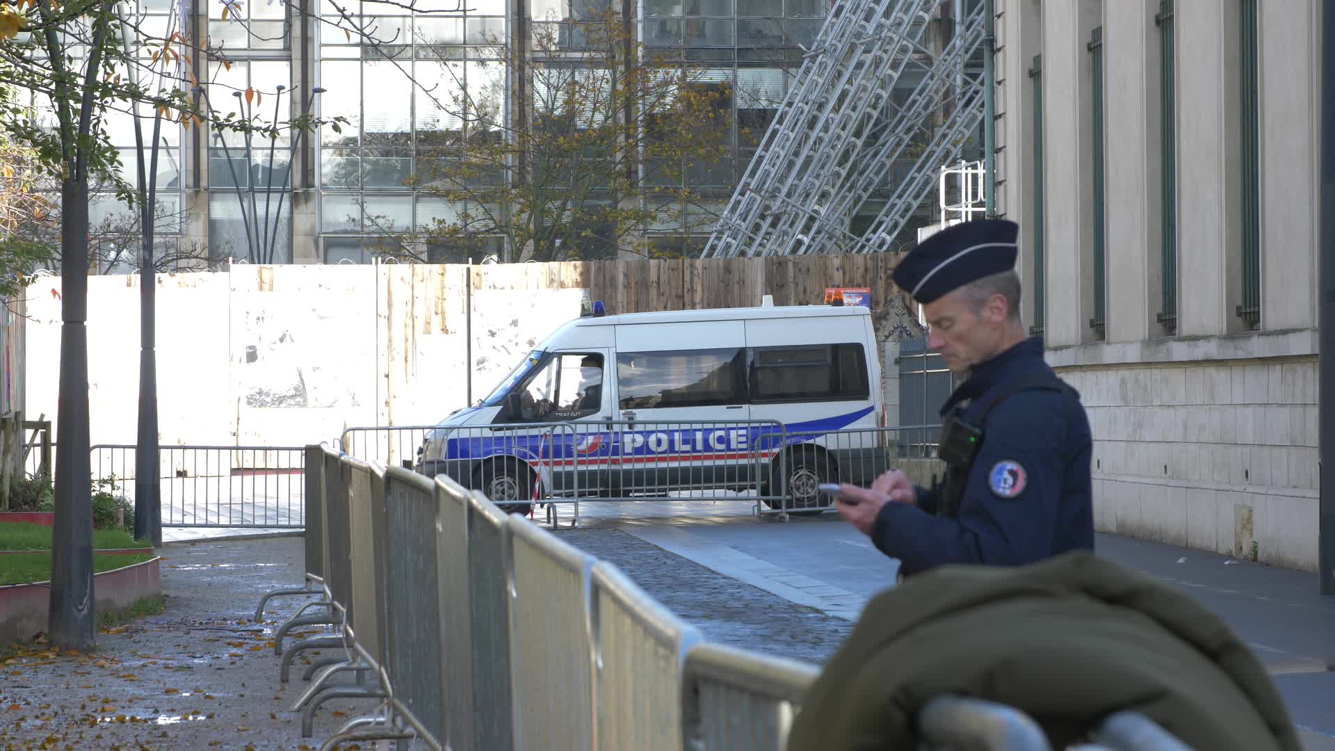 Police at Saint-Denis for political summit convened by Macron