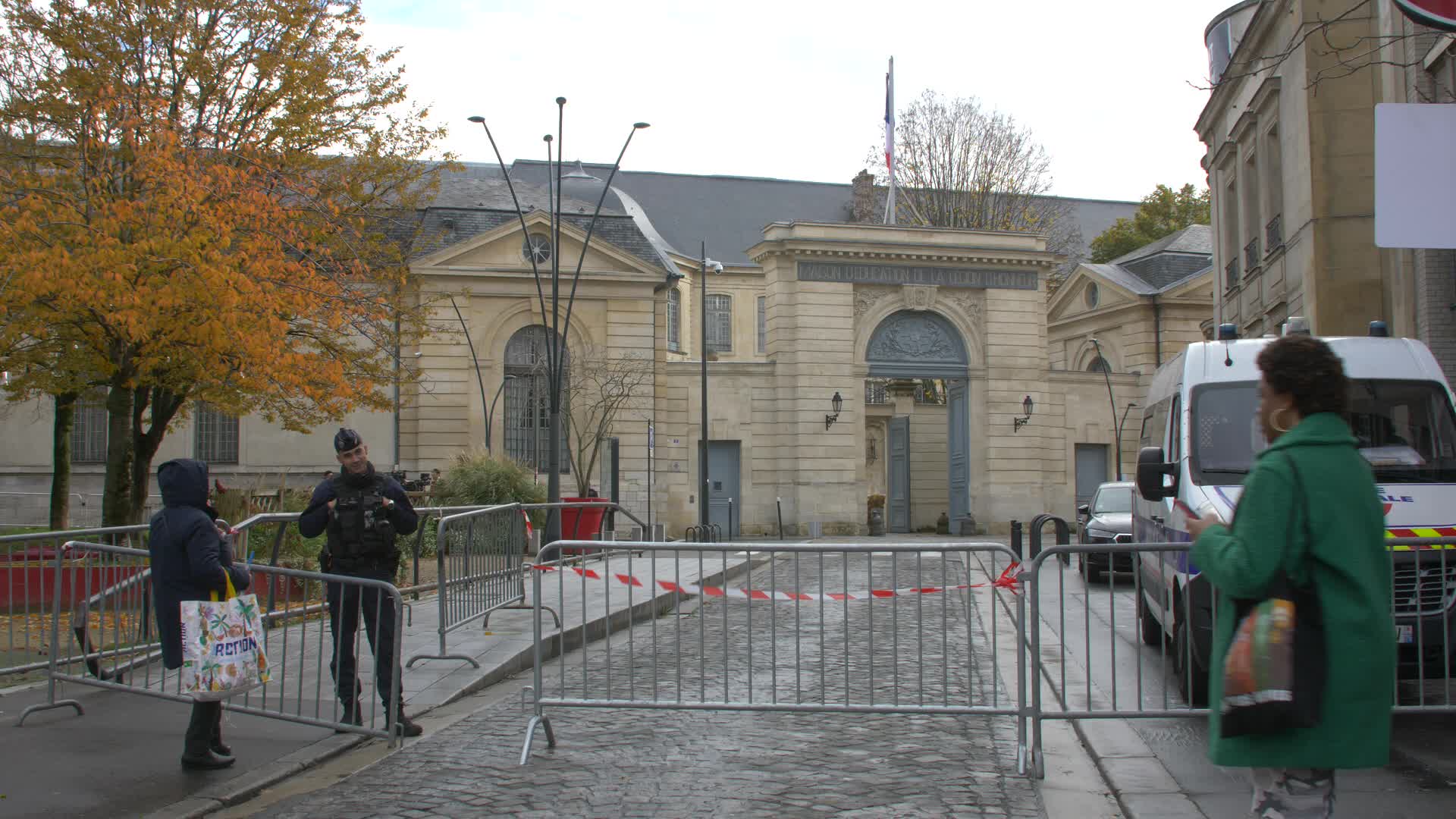 Police at Saint-Denis for political summit convened by Macron