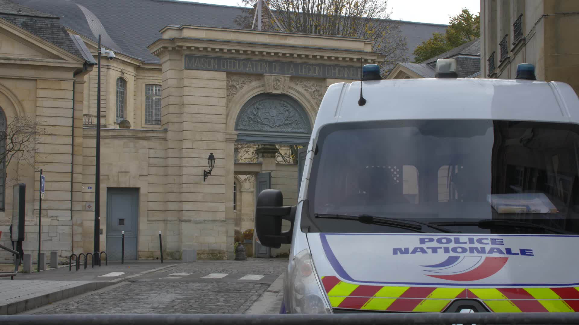 Police at Saint-Denis for political summit convened by Macron