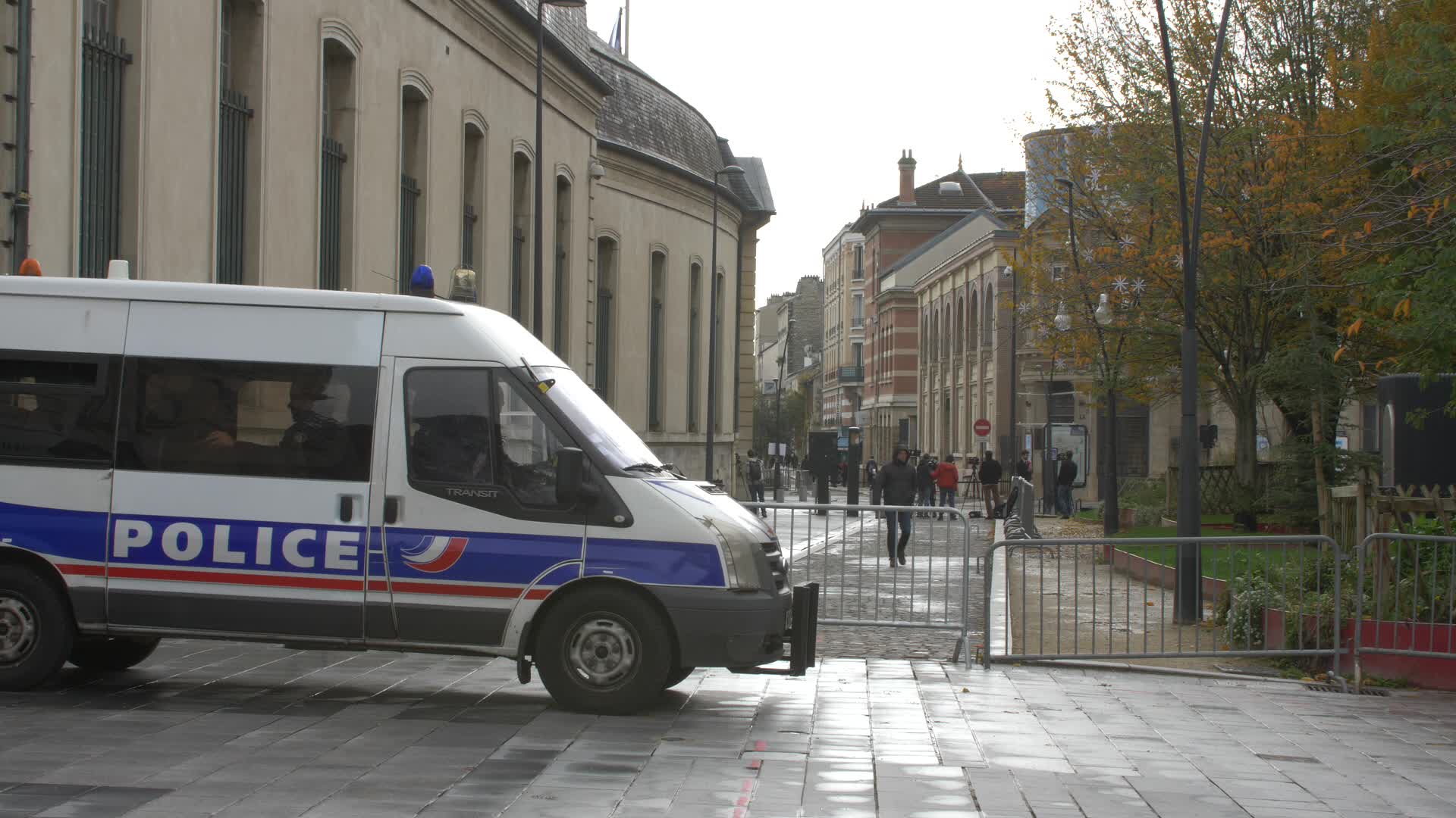 Police at Saint-Denis for political summit convened by Macron