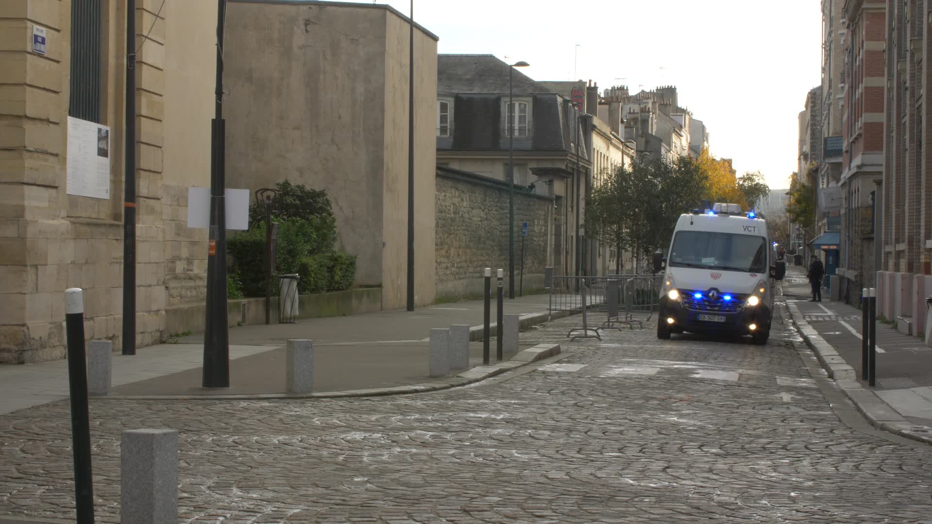 Police at Saint-Denis for political summit convened by Macron