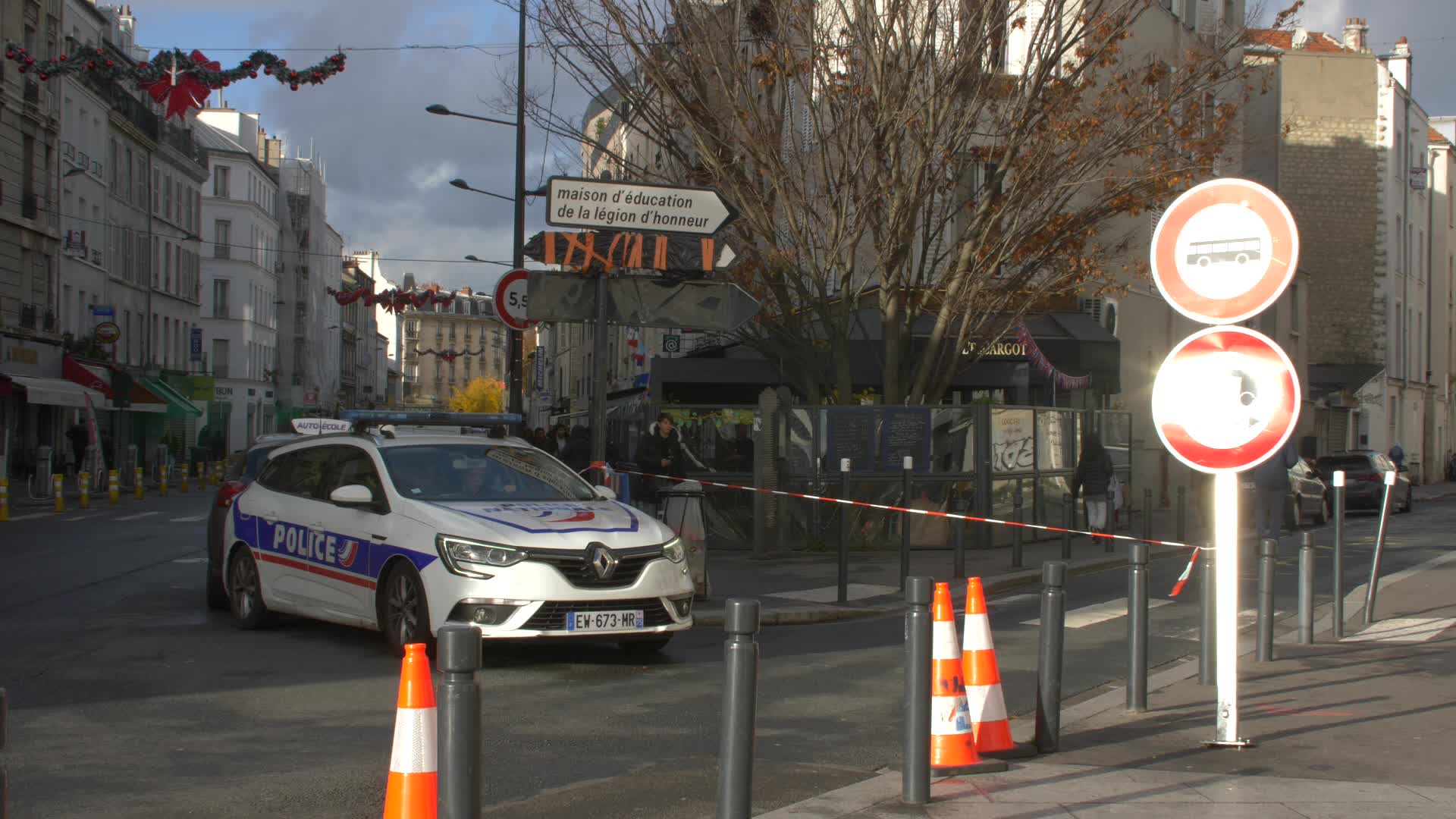Police at Saint-Denis for political summit convened by Macron