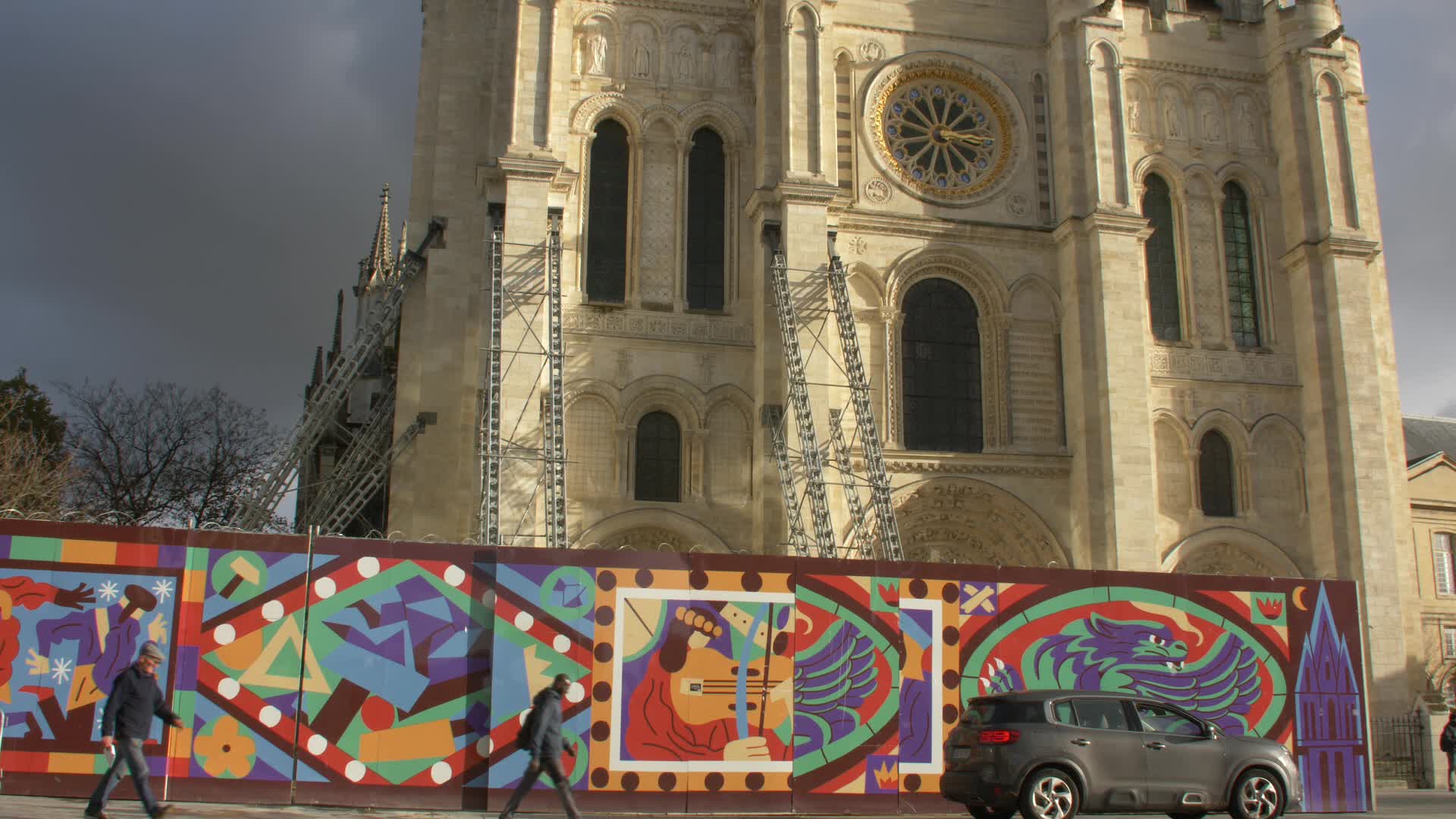 Police at Saint-Denis for political summit convened by Macron