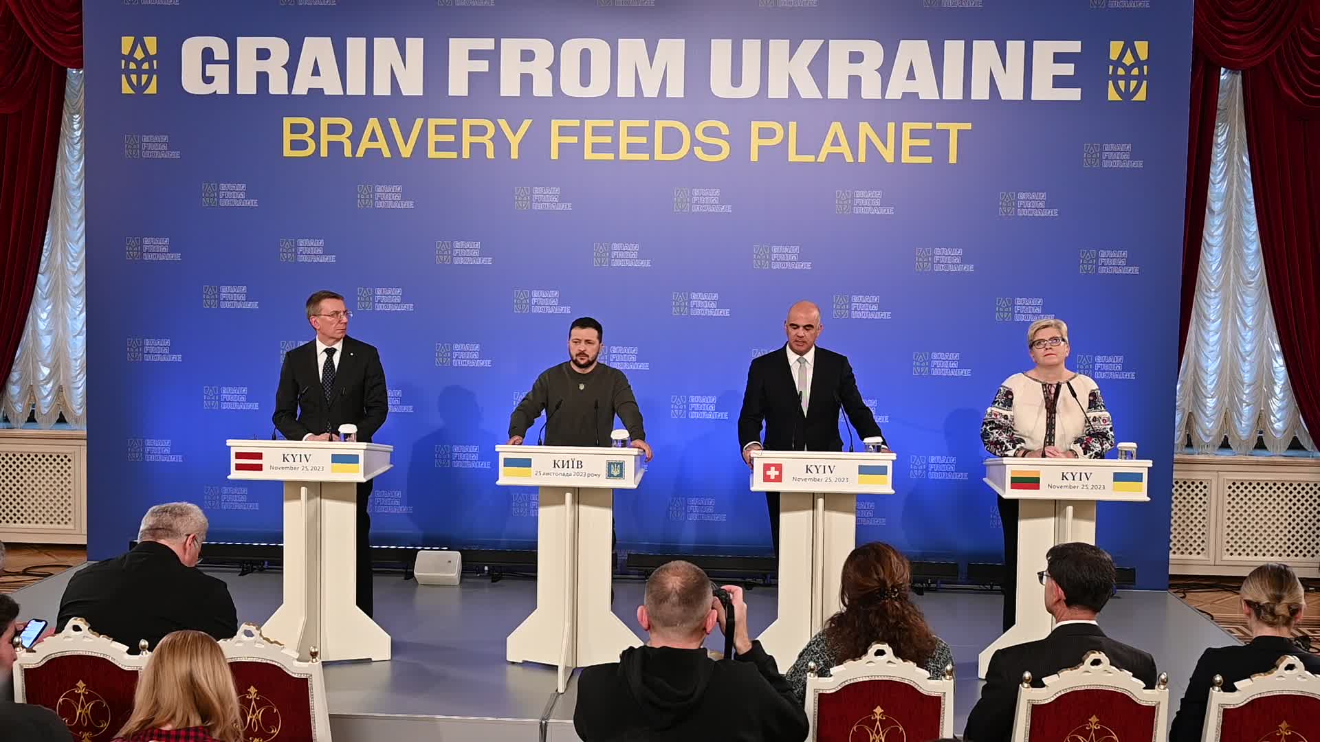 Grain from Ukraine international summit in Kyiv, amid Russia's invasion of Ukraine
