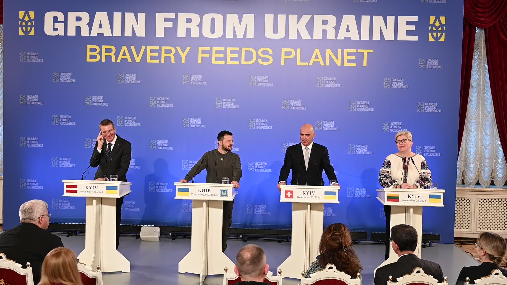 Grain from Ukraine international summit in Kyiv, amid Russia's invasion of Ukraine