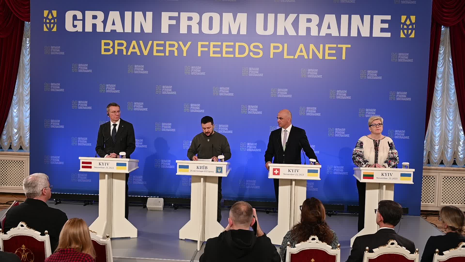 Grain from Ukraine international summit in Kyiv, amid Russia's invasion of Ukraine