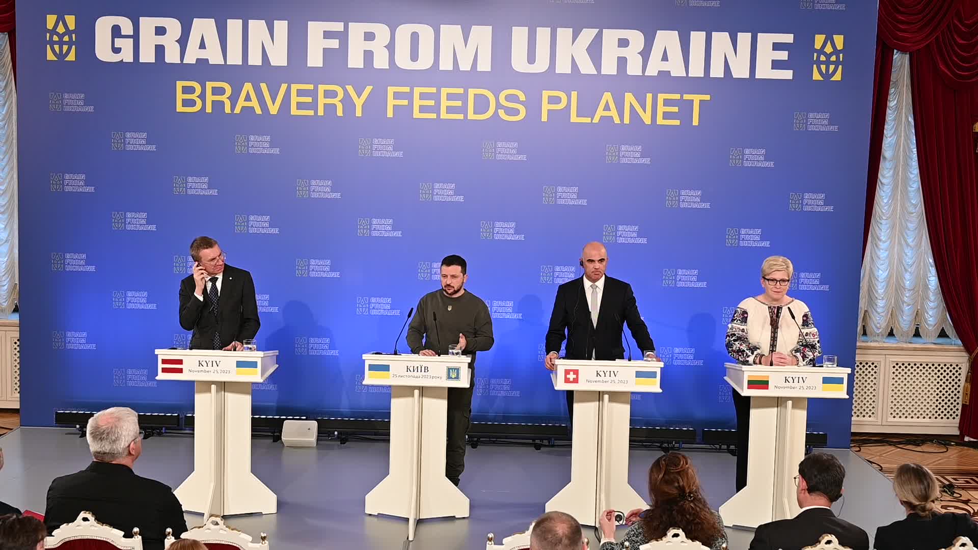 Grain from Ukraine international summit in Kyiv, amid Russia's invasion of Ukraine