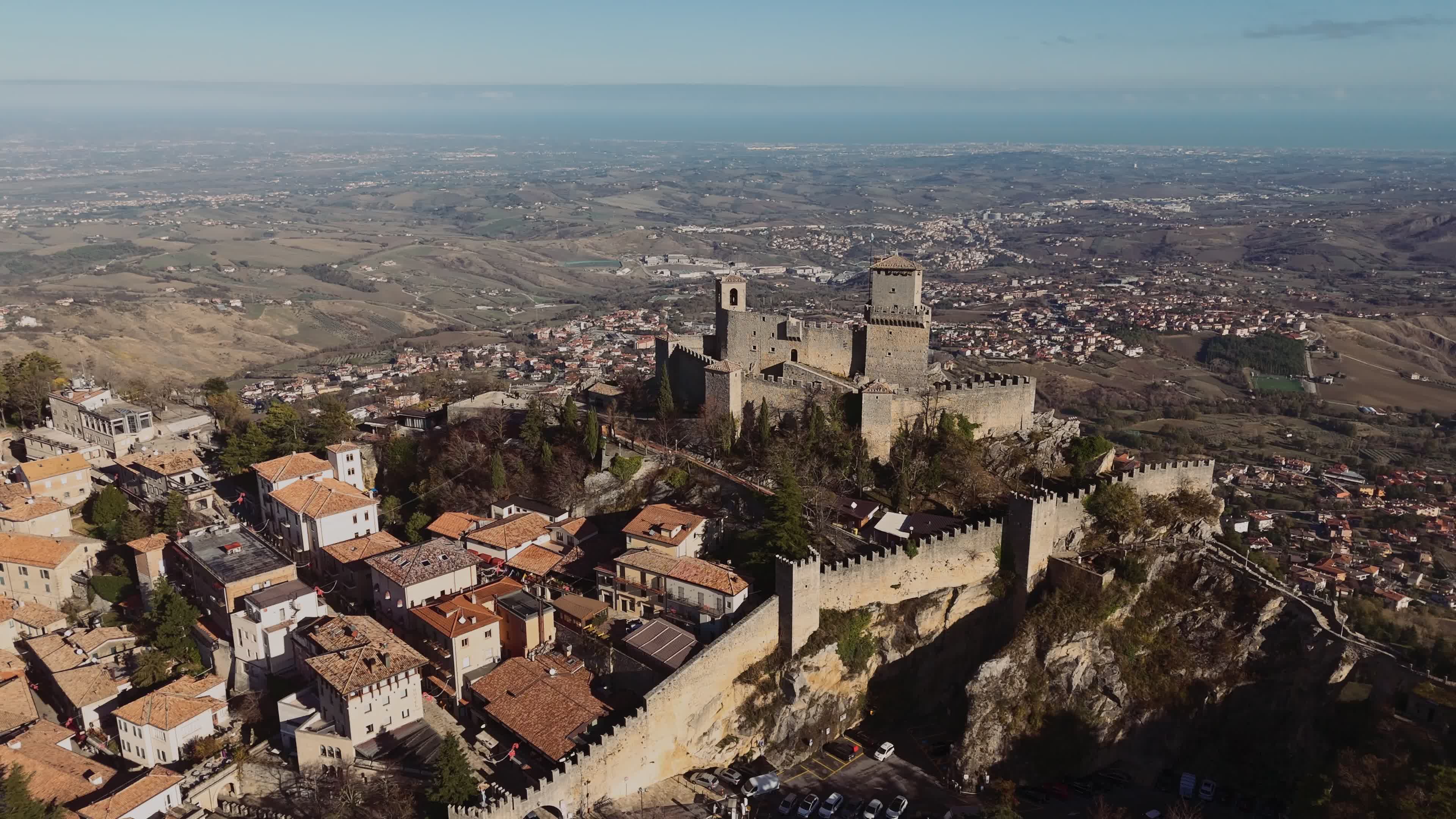 Aerial View Of San Marino