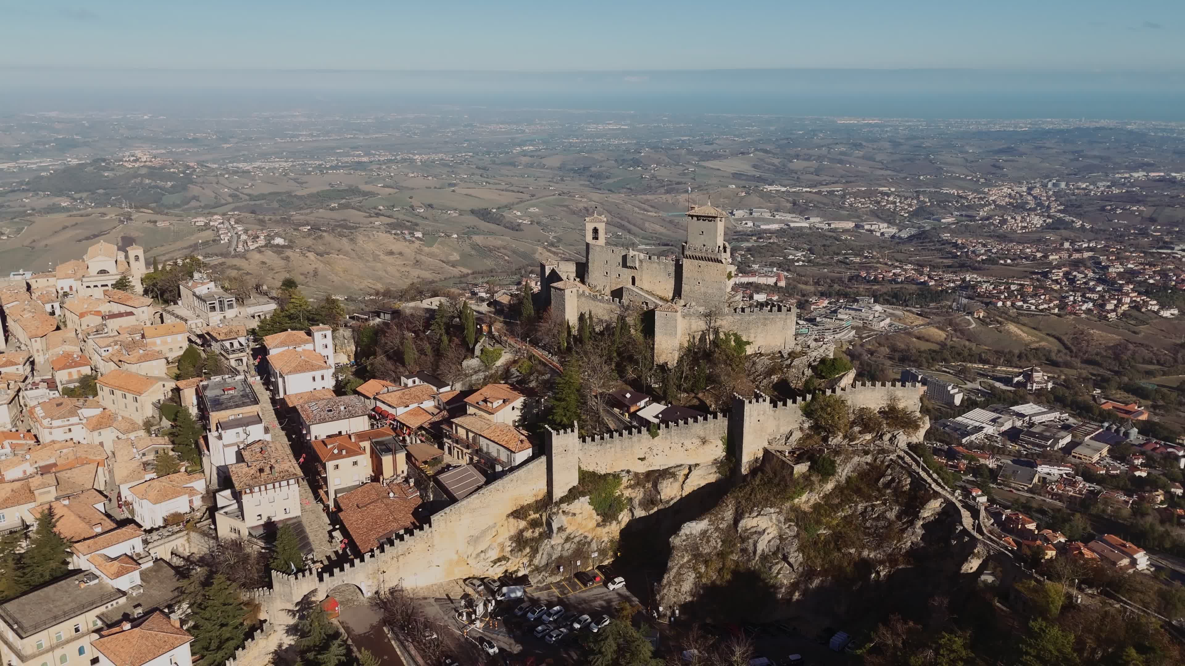 Aerial View Of San Marino