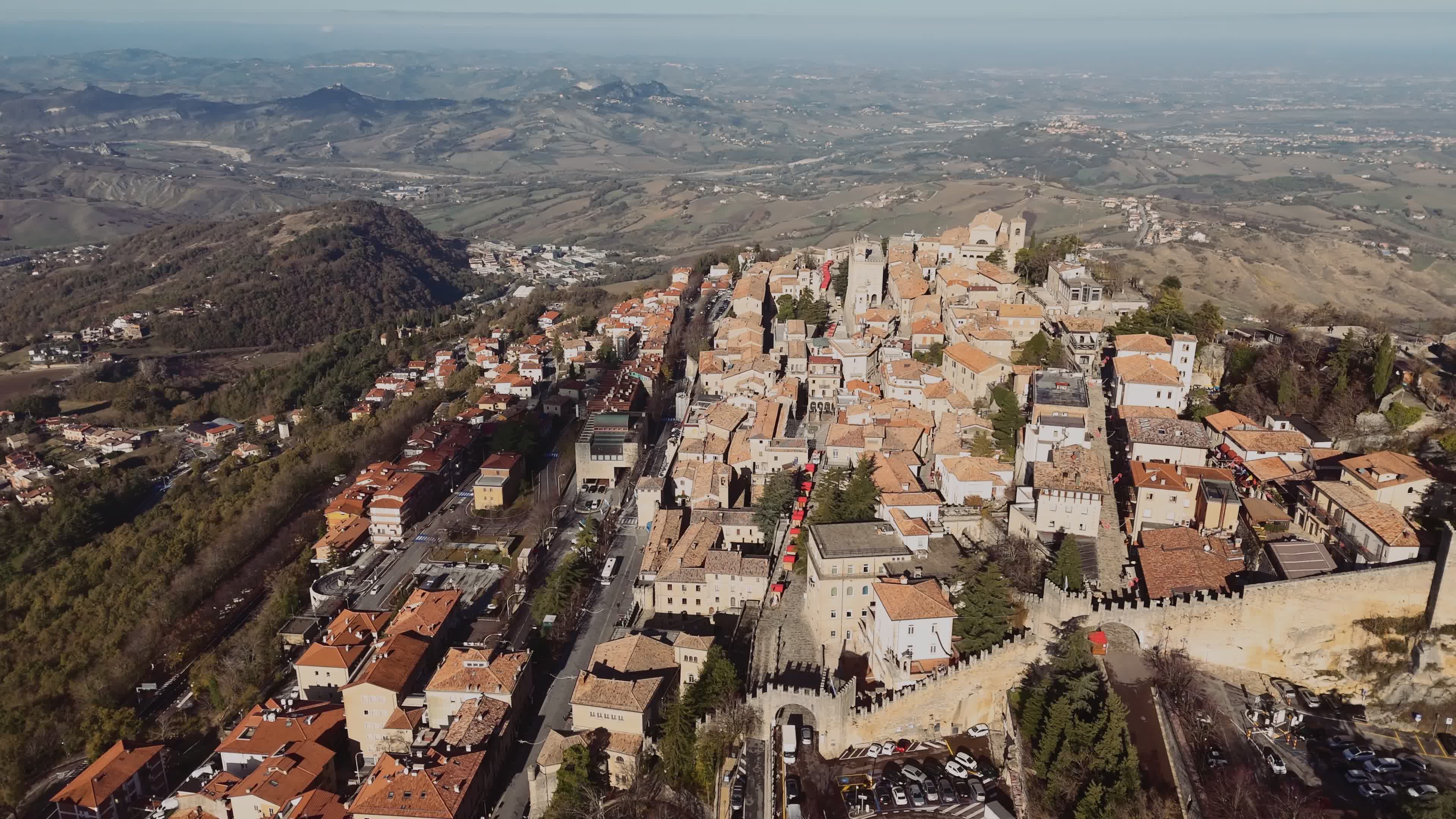 Aerial View Of San Marino