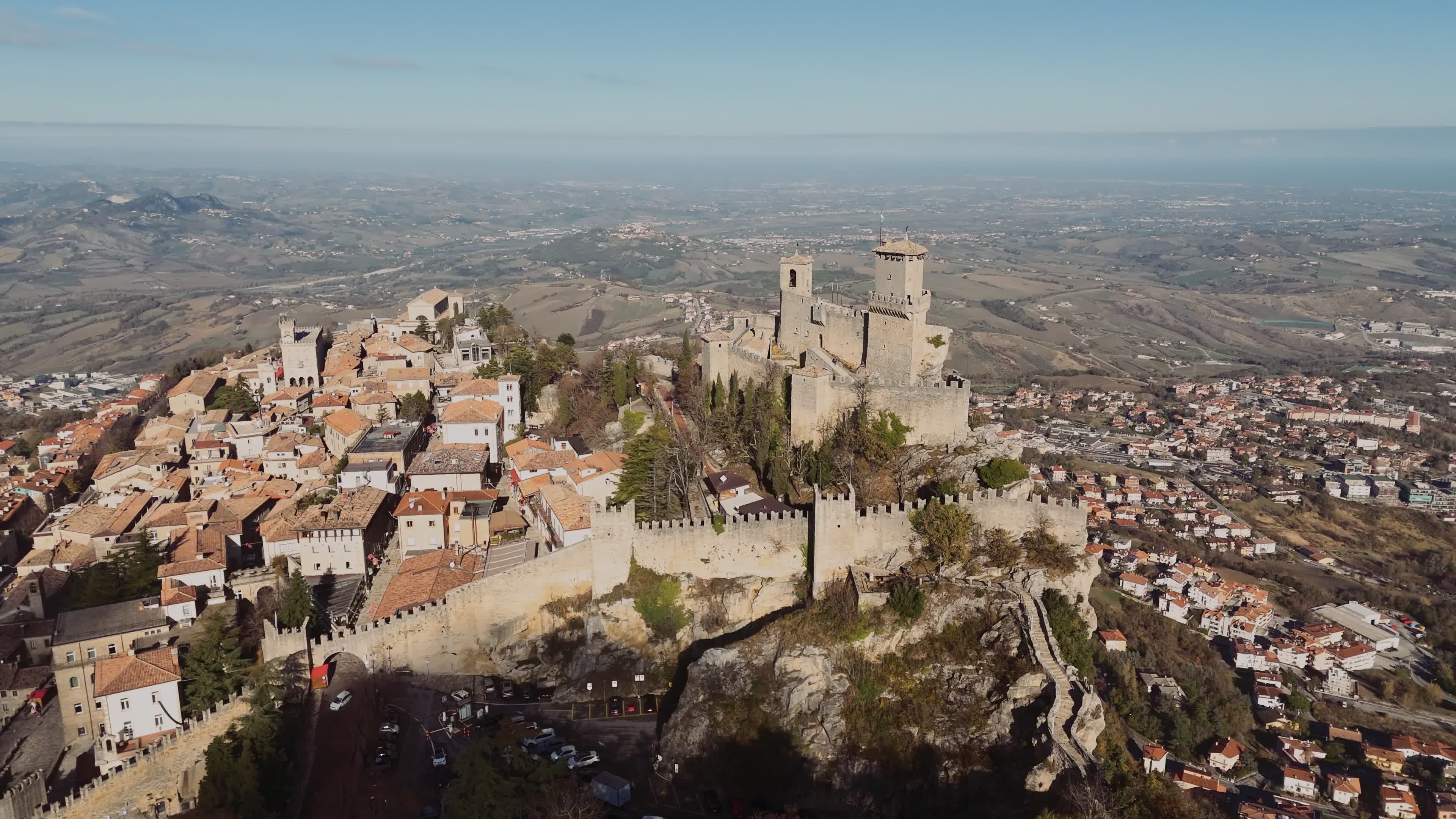 Aerial View Of San Marino