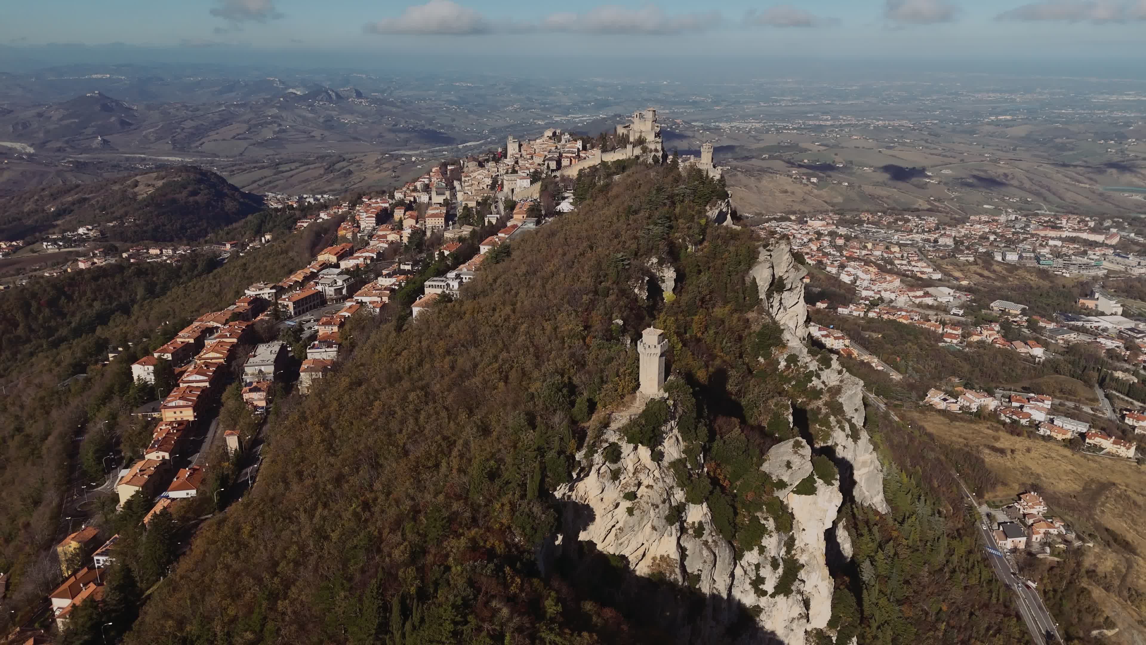 Aerial View Of San Marino