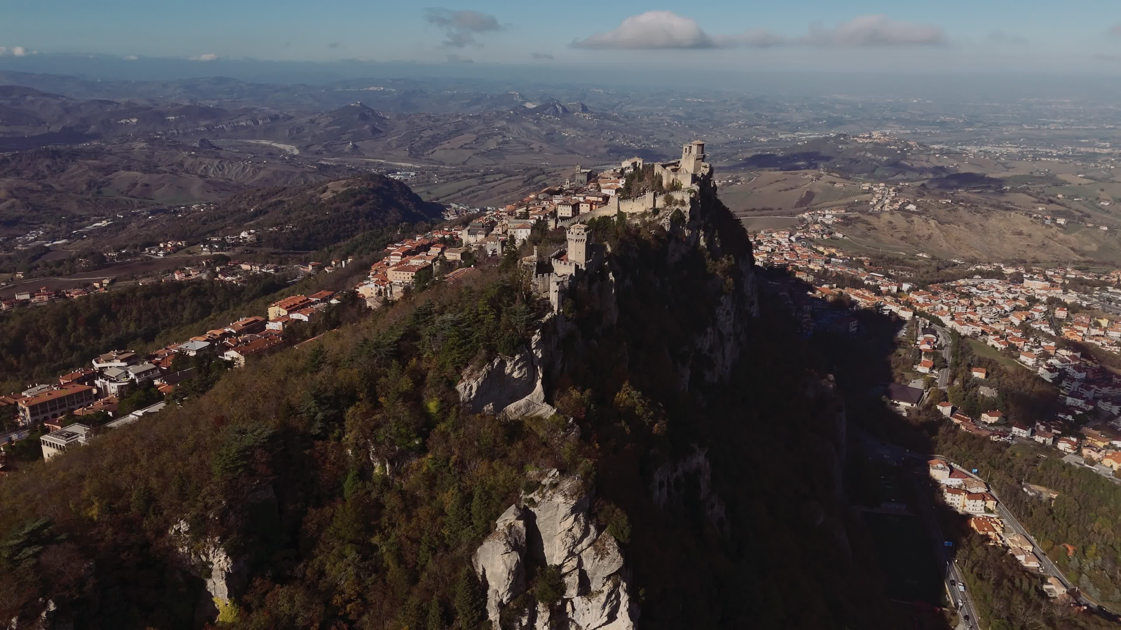 Aerial View Of San Marino