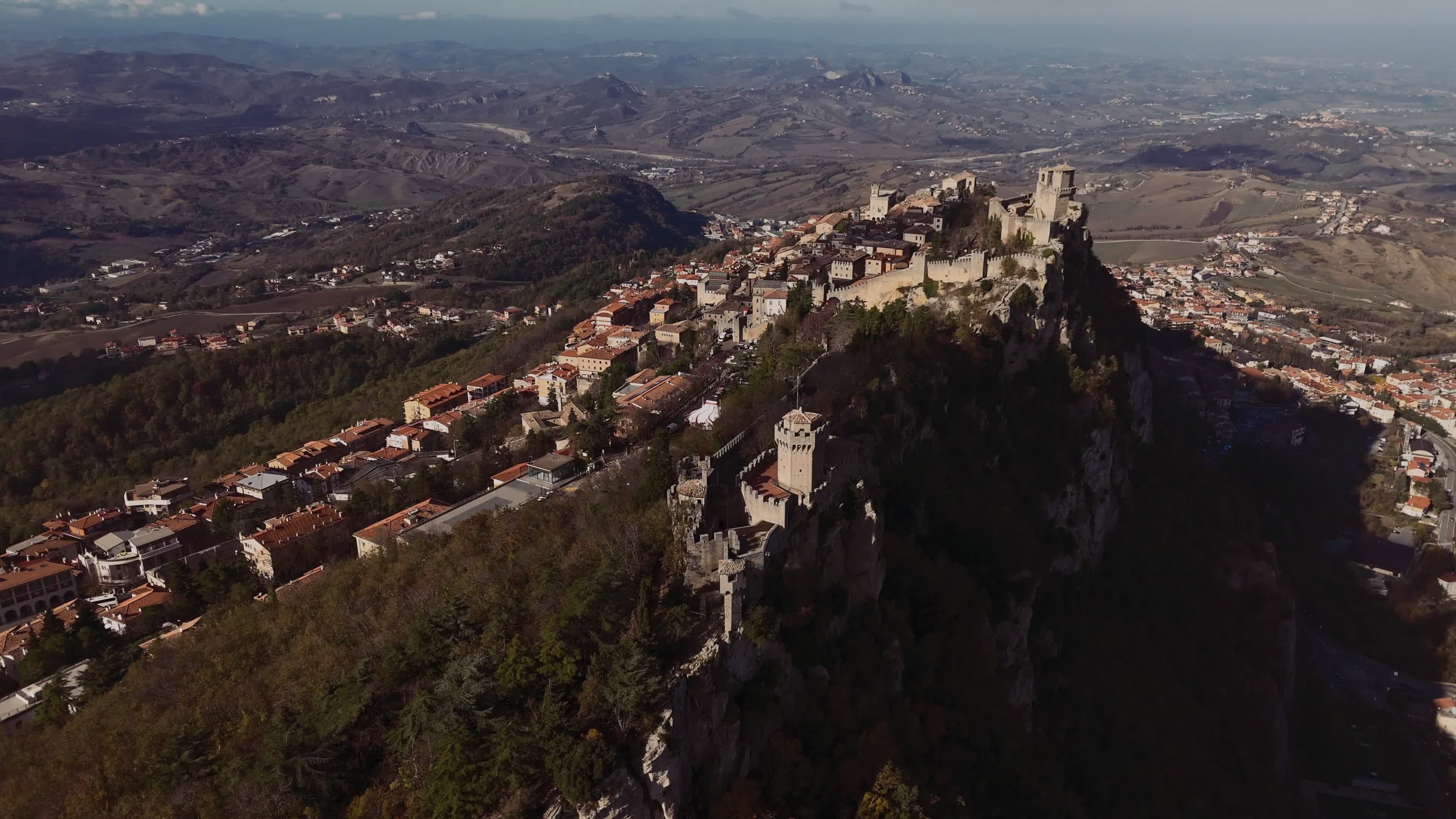 Aerial View Of San Marino