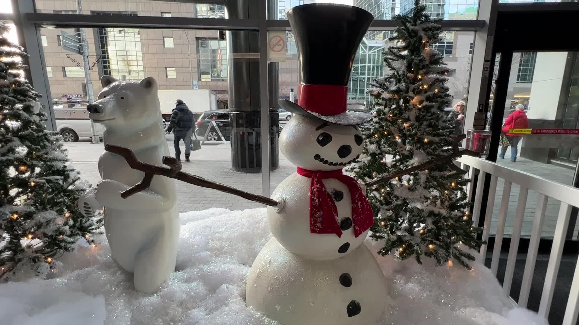 Christmas atmosphere in Toronto, Canada