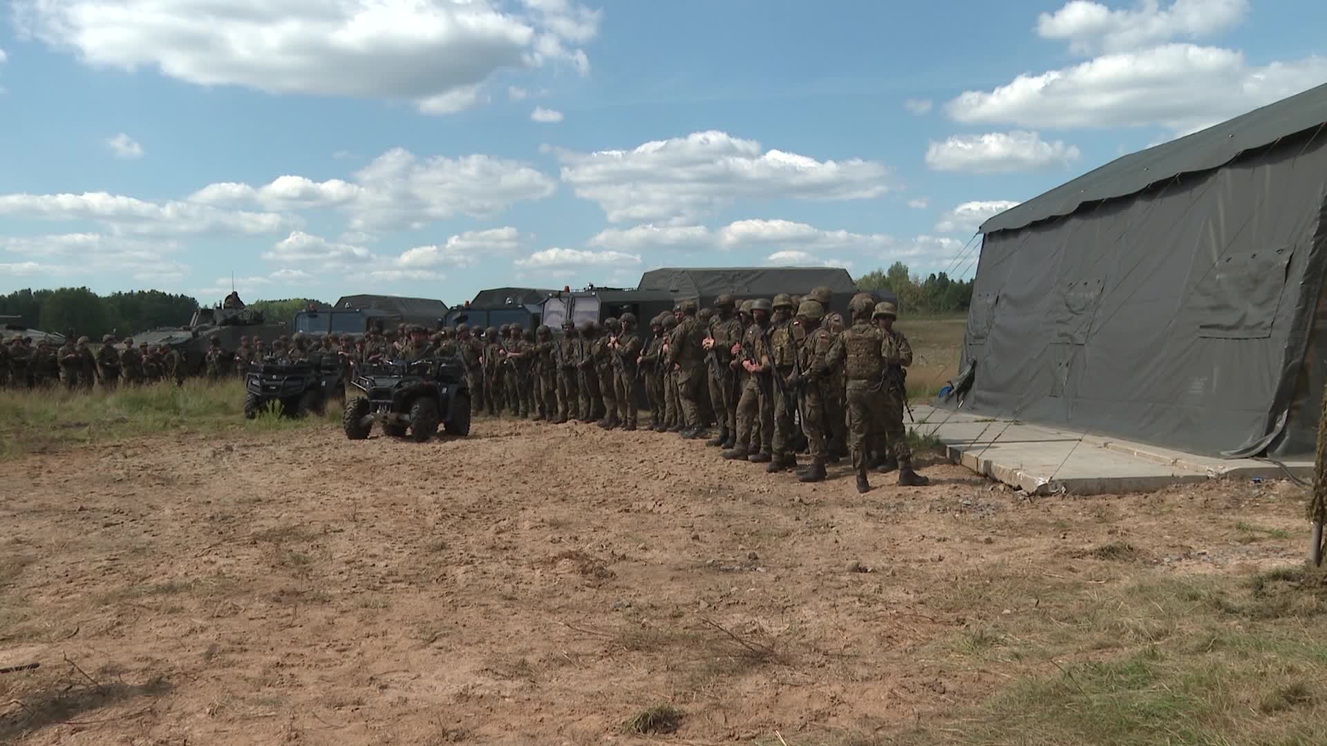Poland has increased the number of troops protecting its border with Belarus